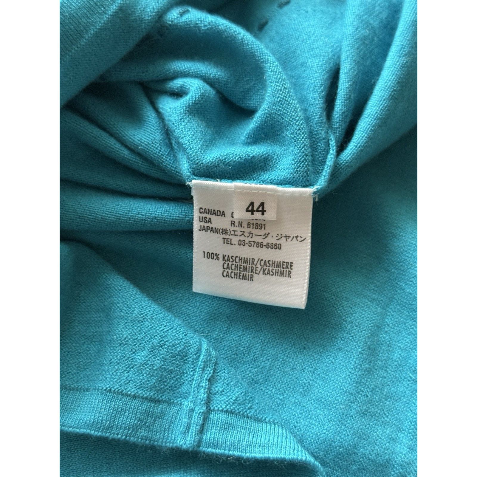 Escada Sport Escada Sport 100% Cashmere Sz XL Ombré Aqua Cardigan Set NWT Size XL / US 12-14 / IT 48-50 - 19 Thumbnail