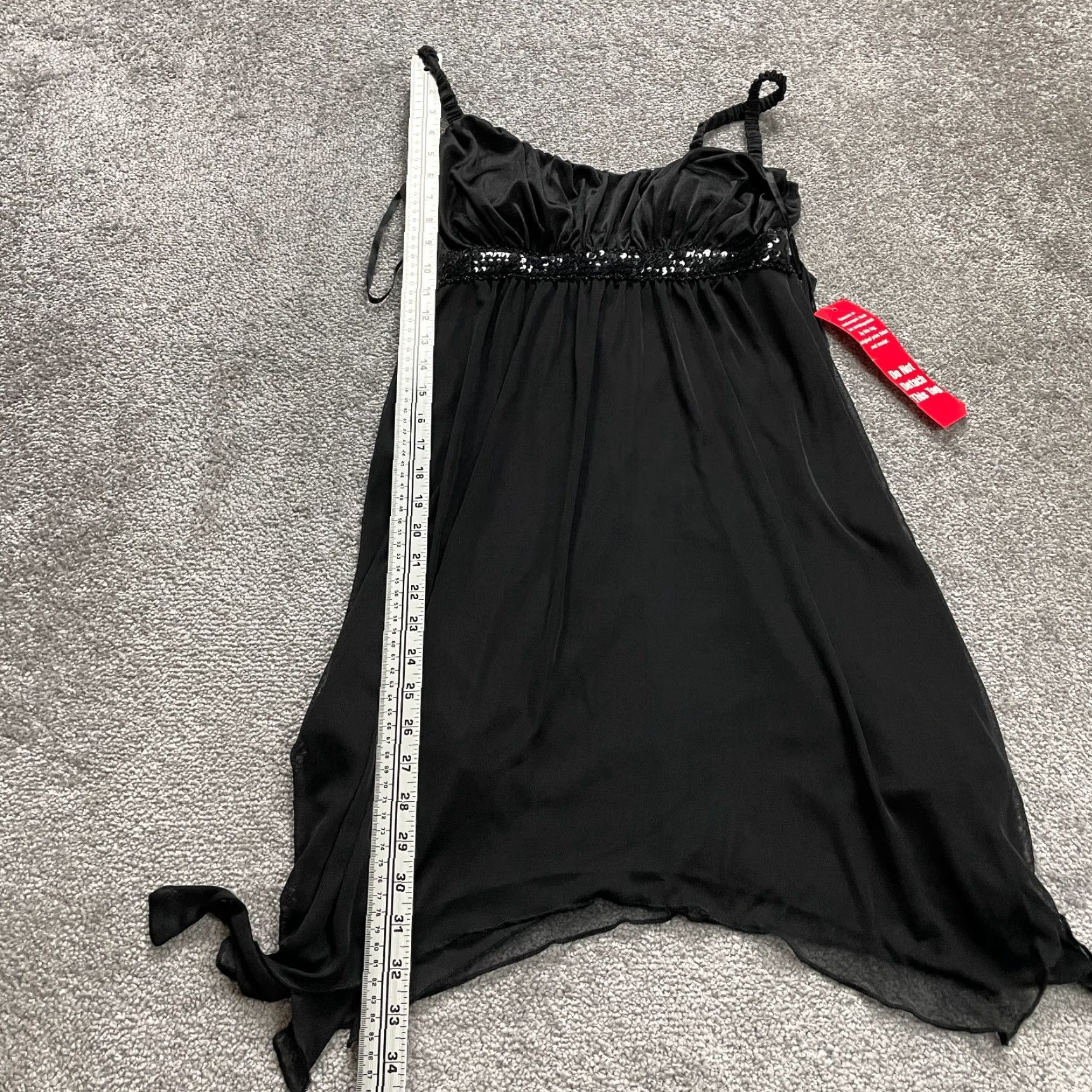 Vintage Sweet Storm Black Spaghetti Sweetheart Midi Dress Womens L Size L / US 10 / IT 46 - 7 Thumbnail