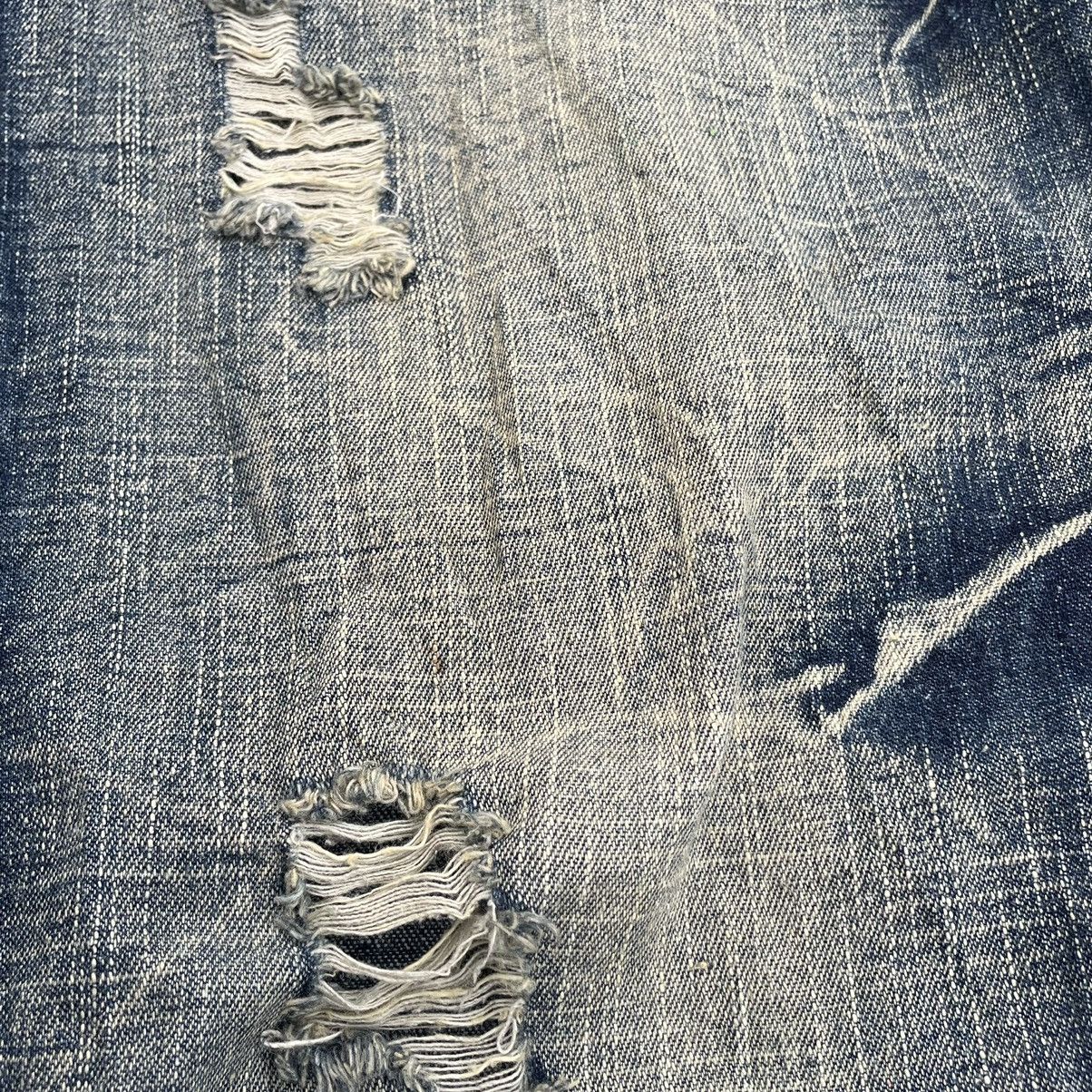If Six Was Nine × Japanese Brand × Le Grande Bleu (L.G.B.) 🇯🇵 BLACK CROBON WASHED RUSTY FLARE DENIM PANTS Size US 34 / EU 50 - 9 Thumbnail