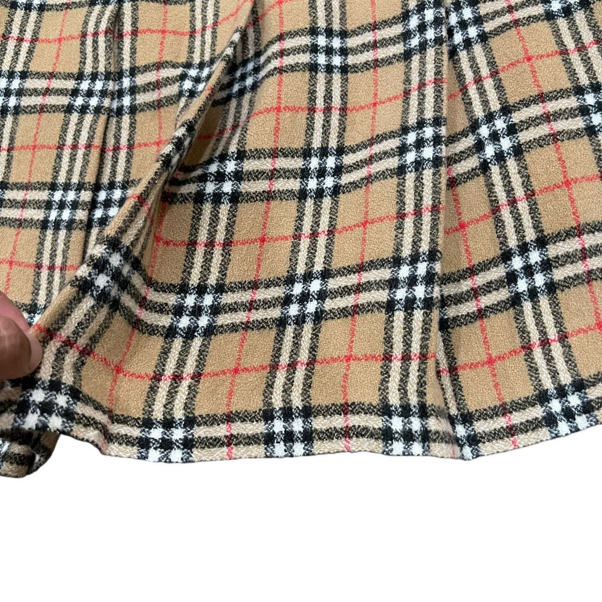 Burberry × Burberry Prorsum Burberrys Made in England Nova Check LambsWool Mini Skirt Size 26" / US 2 / IT 38 - 12 Thumbnail