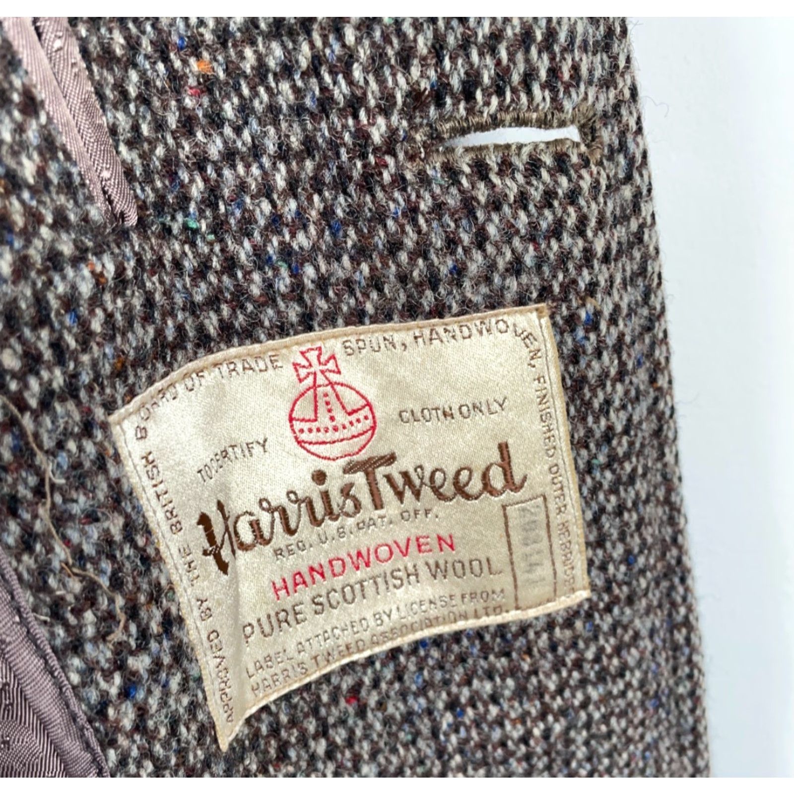 Harris Tweed VINTAGE Harris Tweed Overcoat Men 44 Gray Wool Coat 50s Gentry Penneys VTG Size US S / EU 44-46 / 1 - 4 Thumbnail