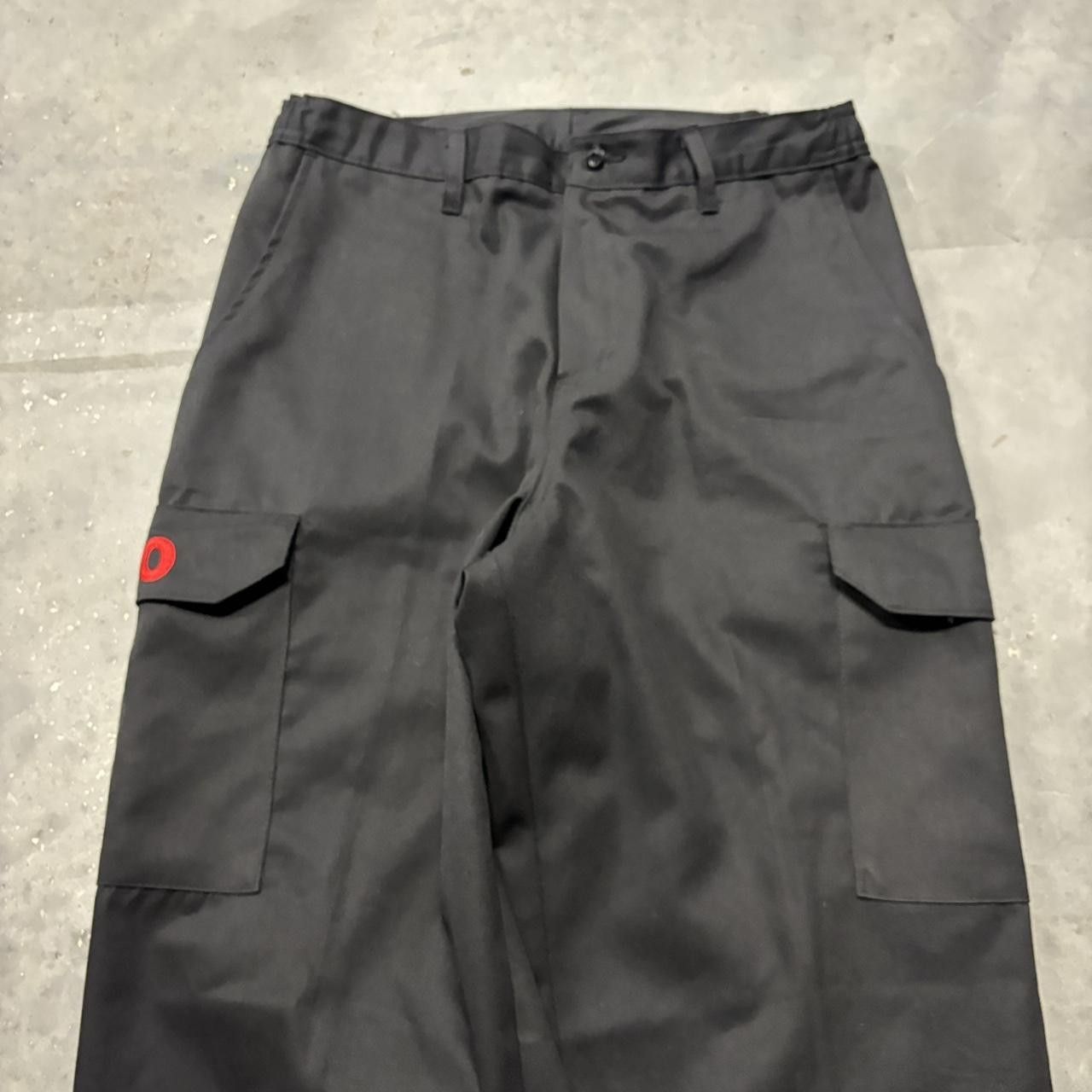 Japanese Brand × Vintage Crazy Vintage Y2K/2000s Black Streetwear Workwear Essential Cargo Pants! Size US 32 / EU 48 - 5 Thumbnail