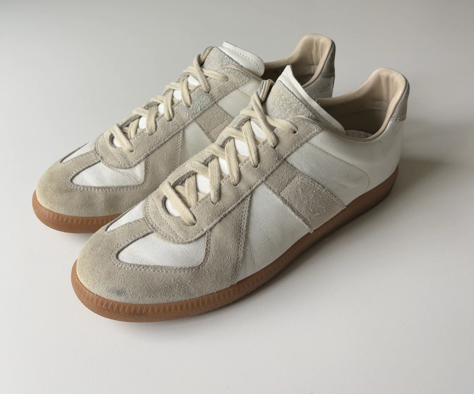 Maison Margiela Maison Margiela GAT Replica Gray White 8 41 Suede Leather Size US 8 / EU 41 - 5 Thumbnail