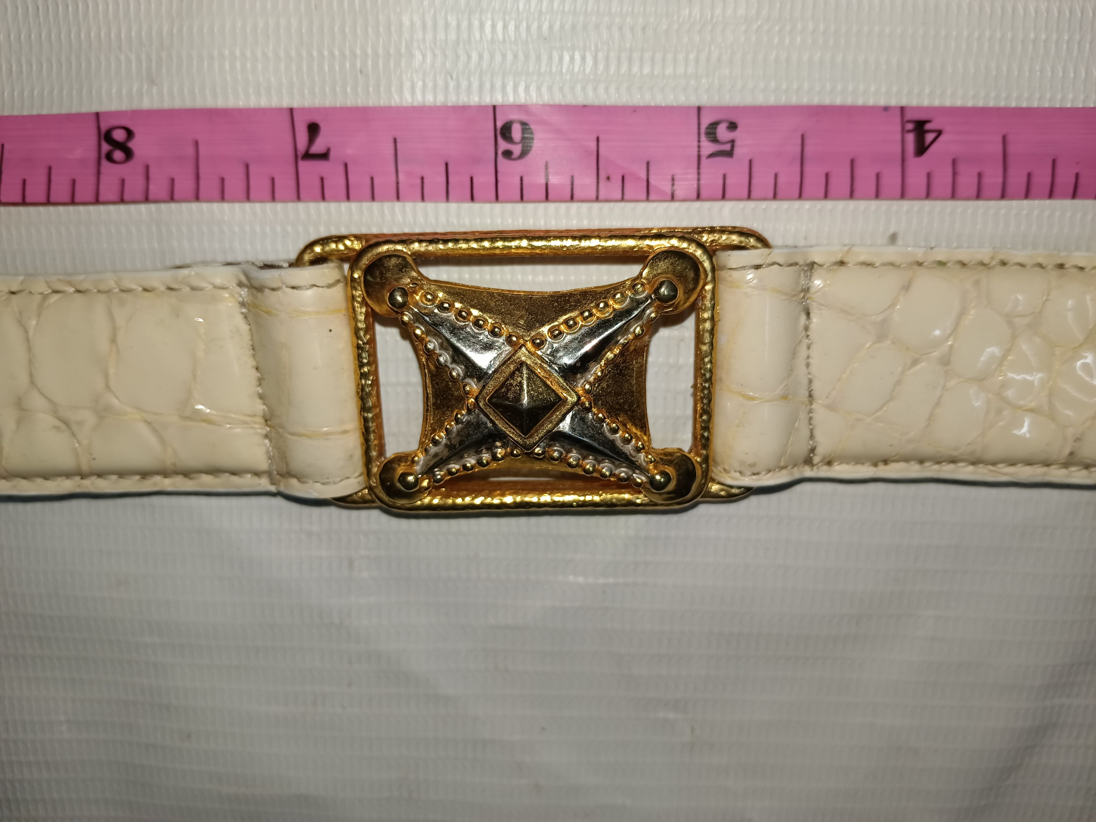 14th Addiction × Hysteric Glamour × KMRii Japanese Fashion Y2K Luna Mattino Leather Belt Size 30 - 12 Thumbnail