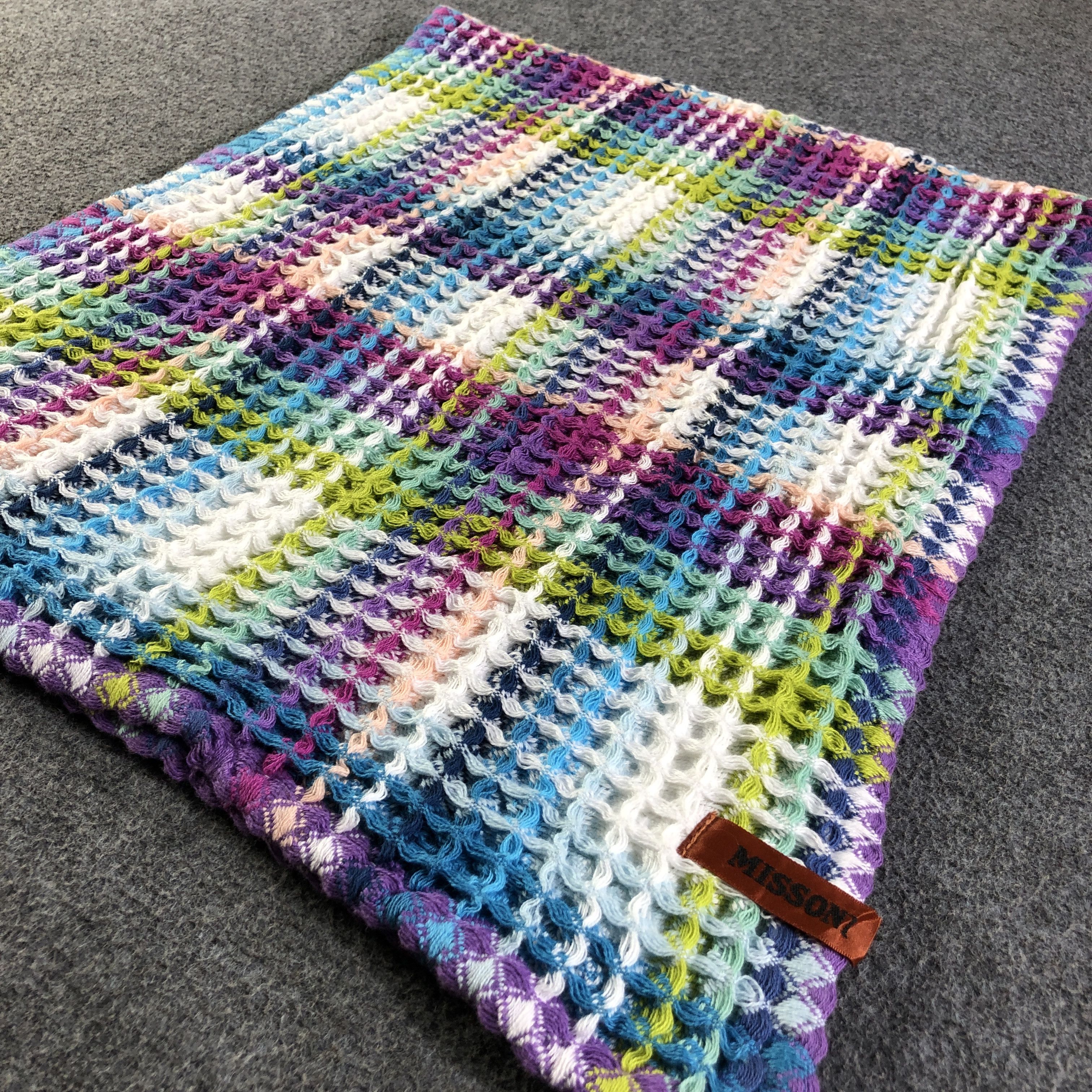 Missoni Missoni Multicolor Cotton Towel Scarf Muffler V2687 Size ONE SIZE - 4 Thumbnail