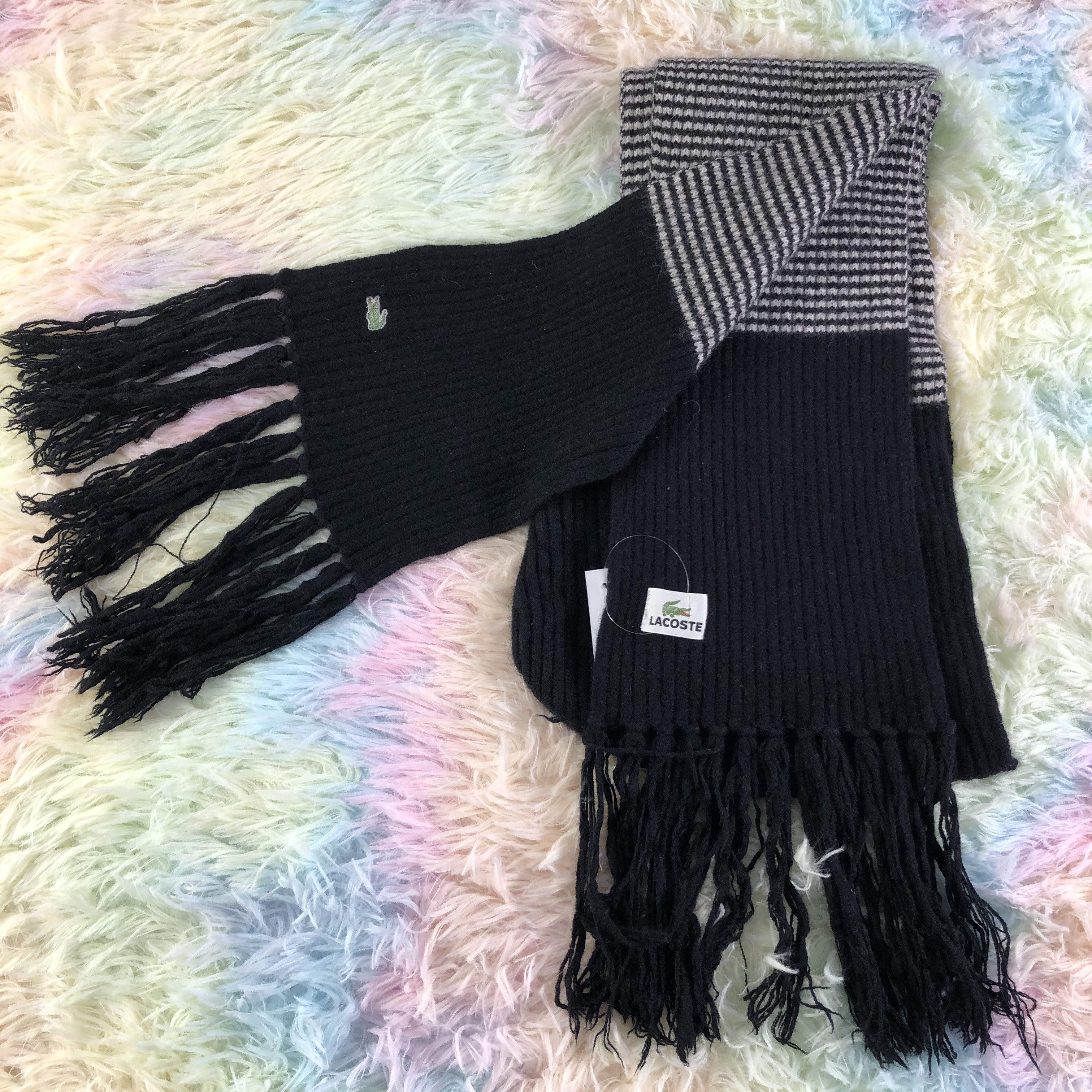 Lacoste × Vintage Lacoste Scarf / Muffler / Neckwear - KM57 Size ONE SIZE - 7 Thumbnail
