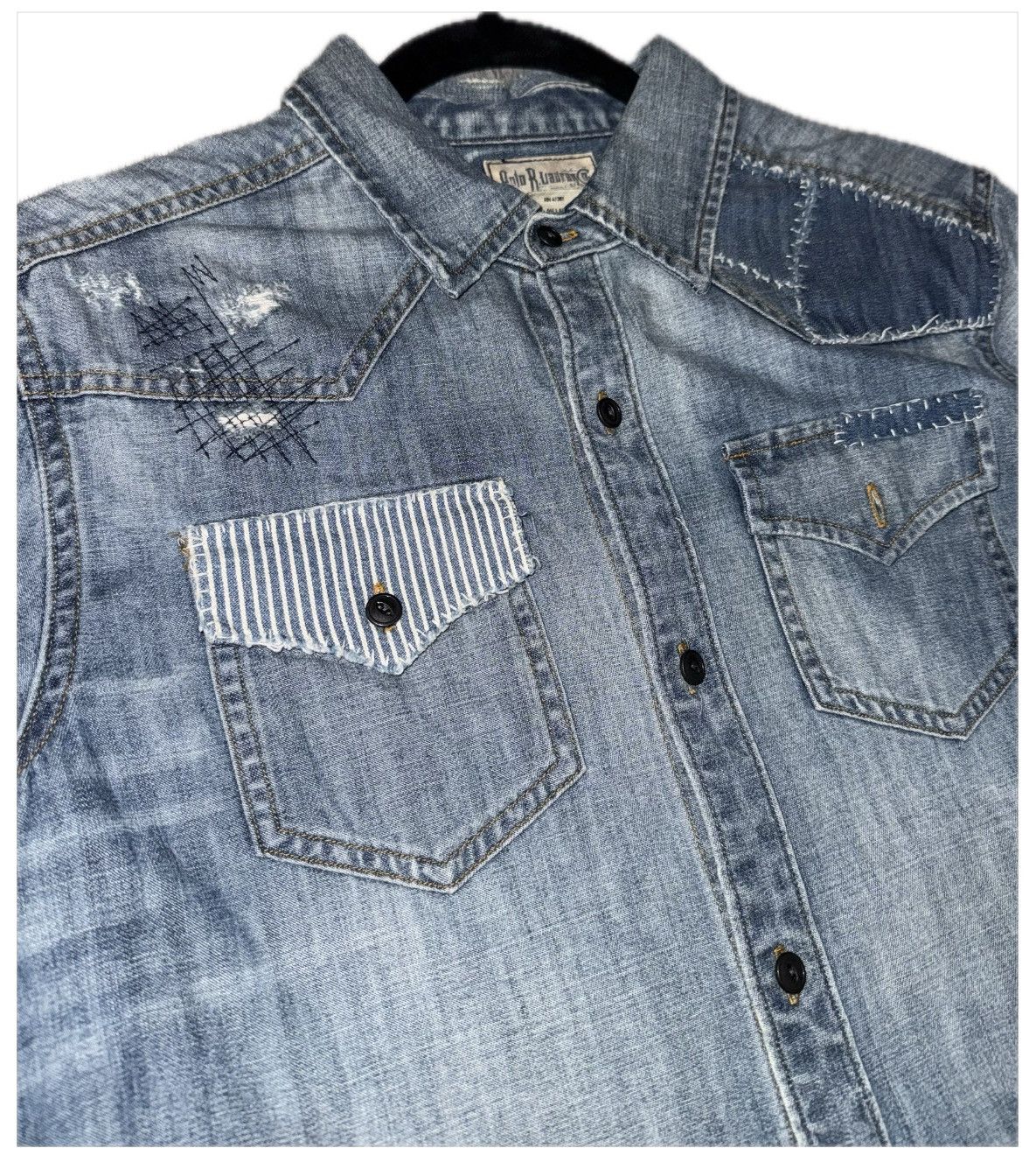 Polo Ralph Lauren Ralph Lauren Denim Jacket – Boys XL – Light Blue Patchwork Size US XS / EU 42 / 0 - 1 Thumbnail