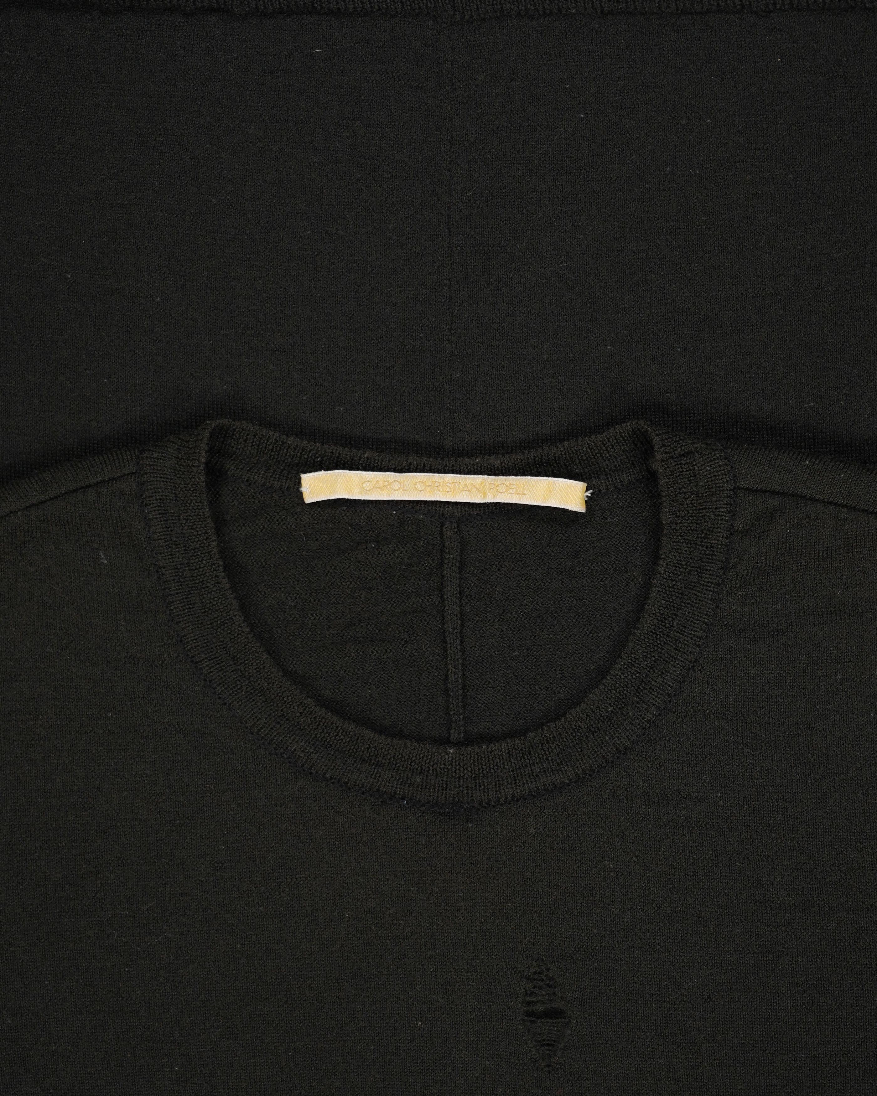 Carol Christian Poell Carol Christian Poell Distressed Sweater - AW99 "F-M-C" Size US S / EU 44-46 / 1 - 5 Thumbnail