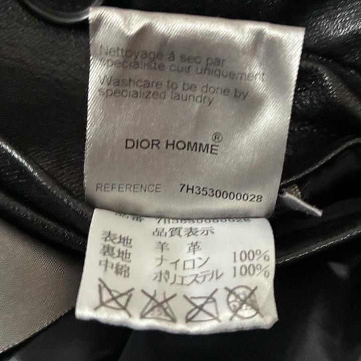 Dior 07AW Dior Homme Leather Coat Size US S / EU 44-46 / 1 - 9 Thumbnail