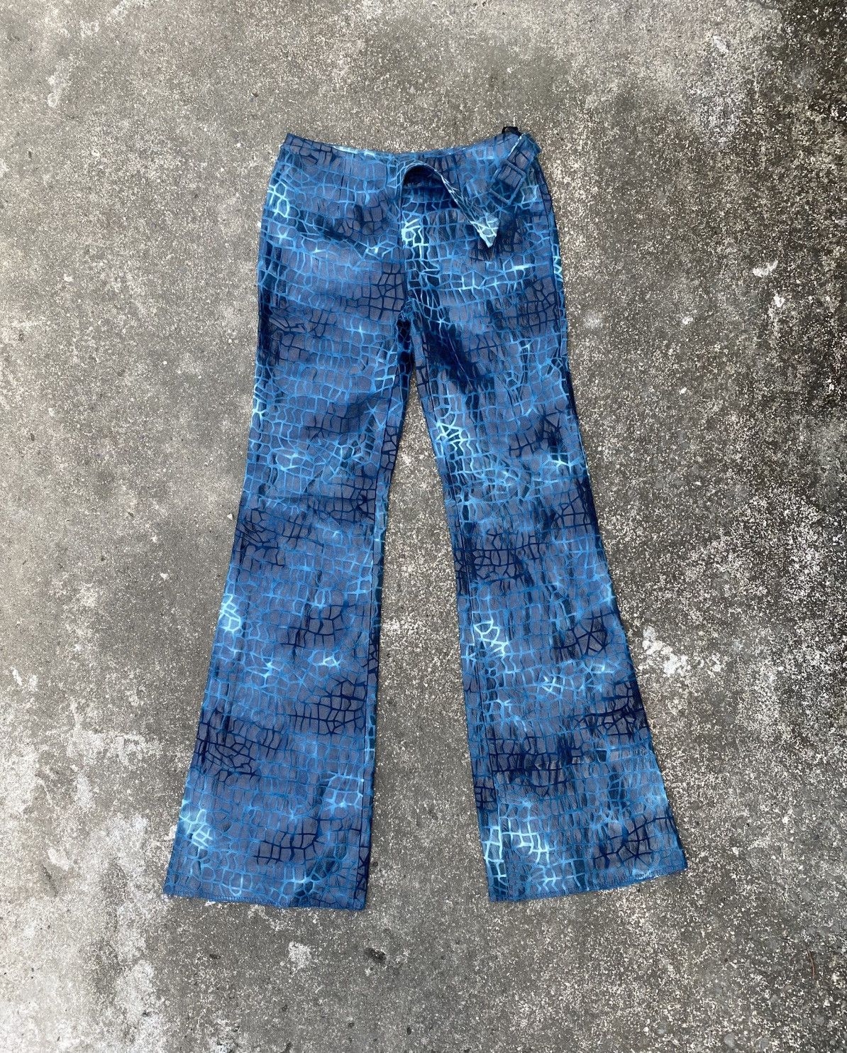 Other Plastic Coated Velvet Line Flare Pant Size 27" / US 4 / IT 40 - 1 Thumbnail