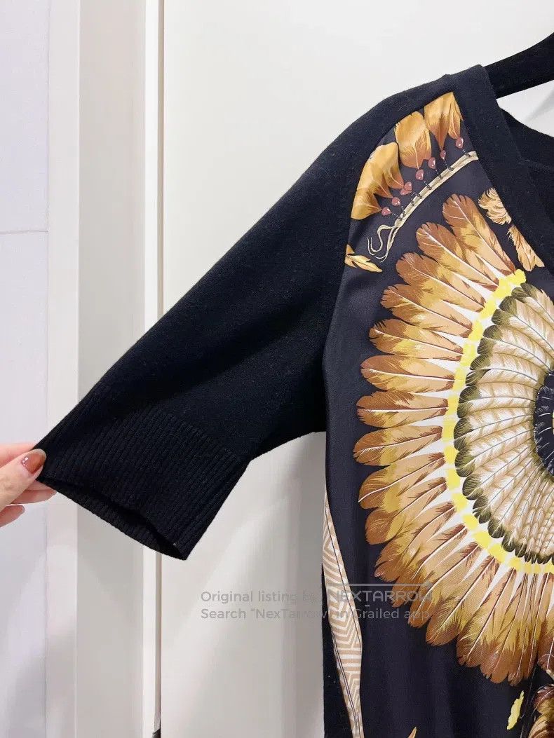 Hermes Hermes Twill Real Silk Cashmere Knit Sweater Size XS / US 0-2 / IT 36-38 - 6 Thumbnail