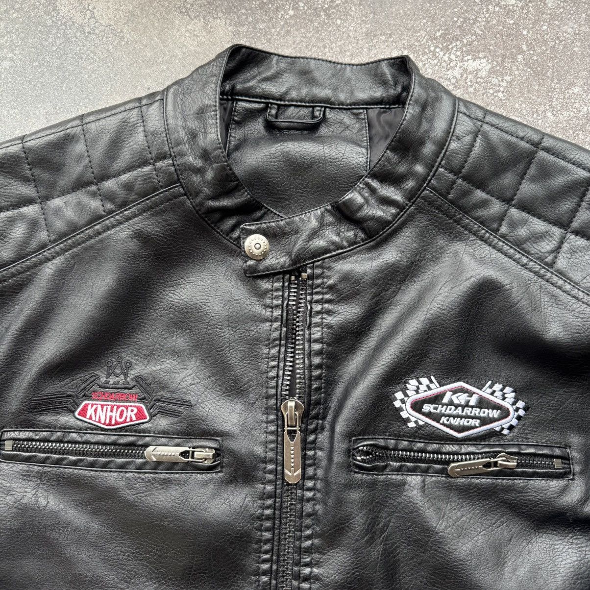 Hysteric Glamour Moto Racing Vintage Y2K Faux Leather Jacket Size US M / EU 48-50 / 2 - 6 Thumbnail
