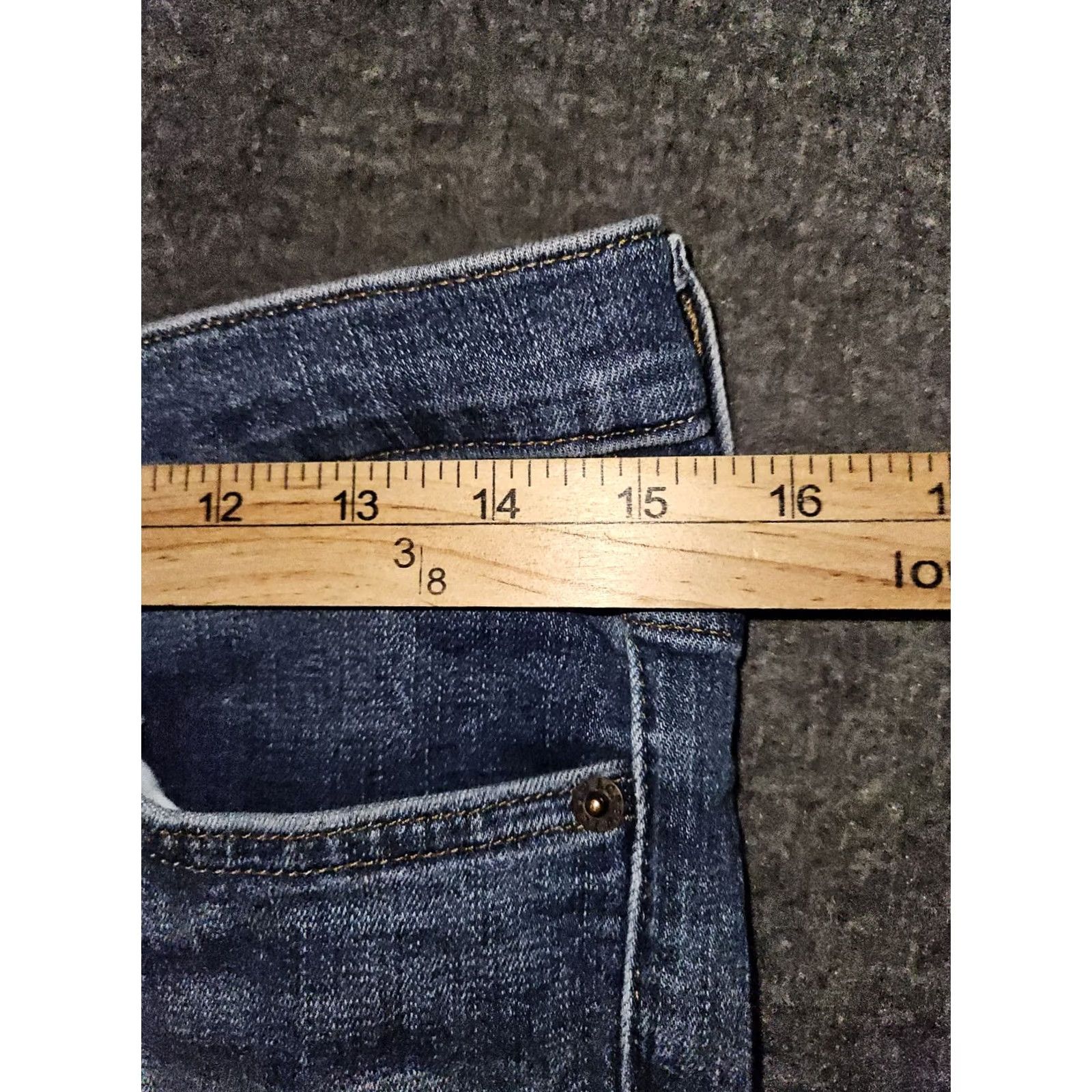 J.Crew J.CREW Jeans Women's High Rise Skinny Blue Stretch Frayed Preppy 29 Button Fly Size 29" - 3 Thumbnail
