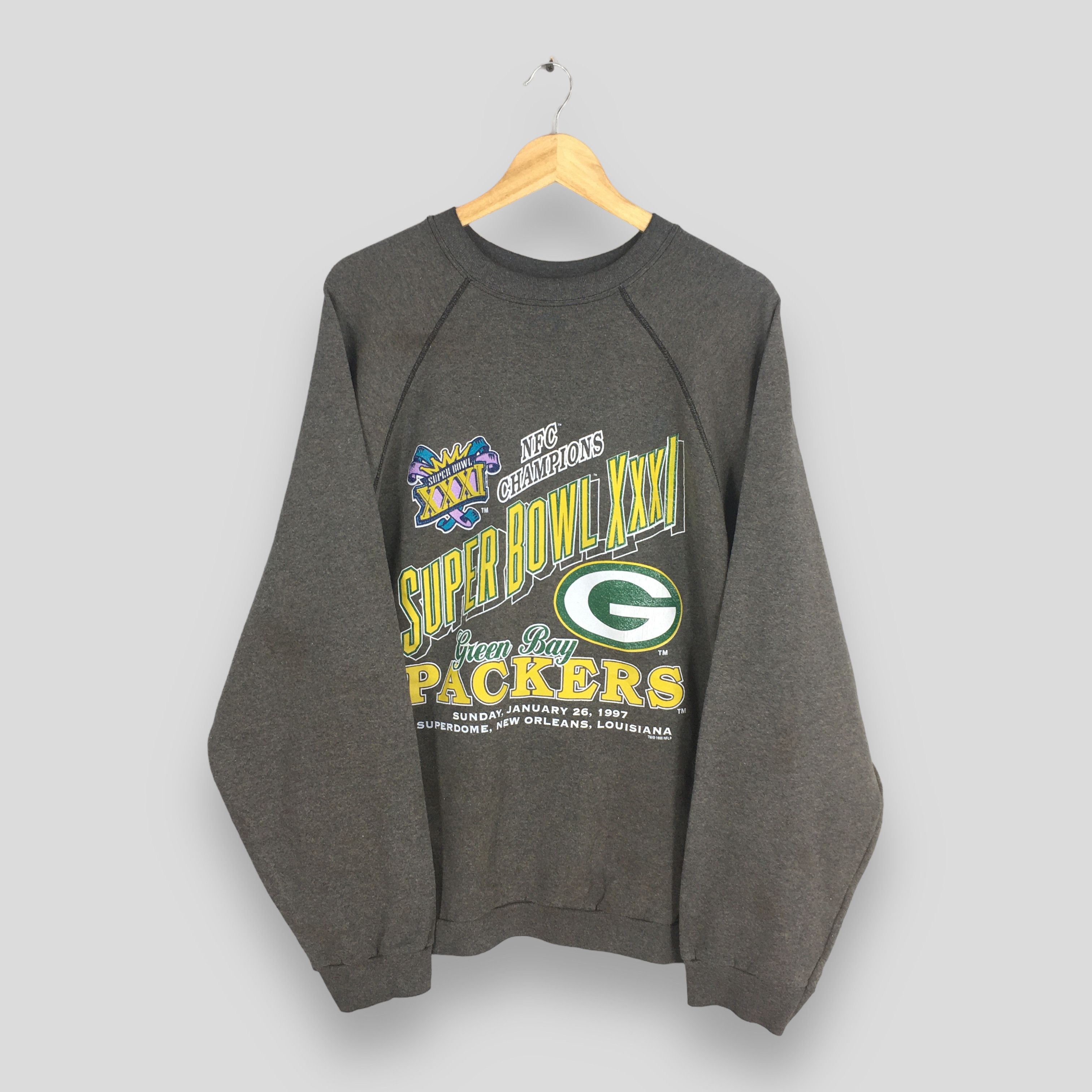 NFL Vintage Green Bay Packers Football Sweatshirt 3XLarge Size US XXL / EU 58 / 5 - 1 Thumbnail