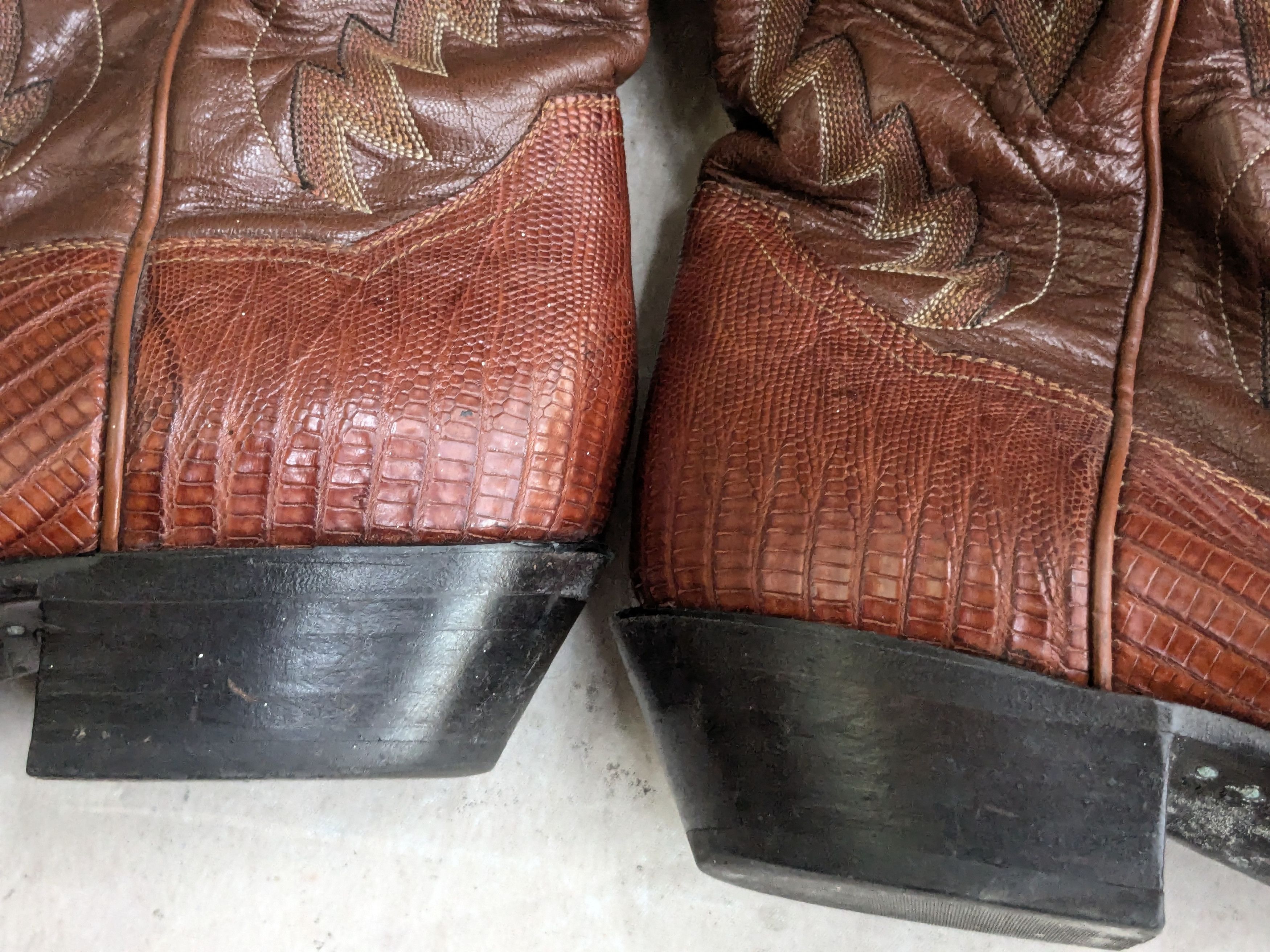 Panhandle Slim Panhandle Slim Cowboy Boots Brown Lizard Leather 11 D Size US 11 / EU 44 - 3 Thumbnail