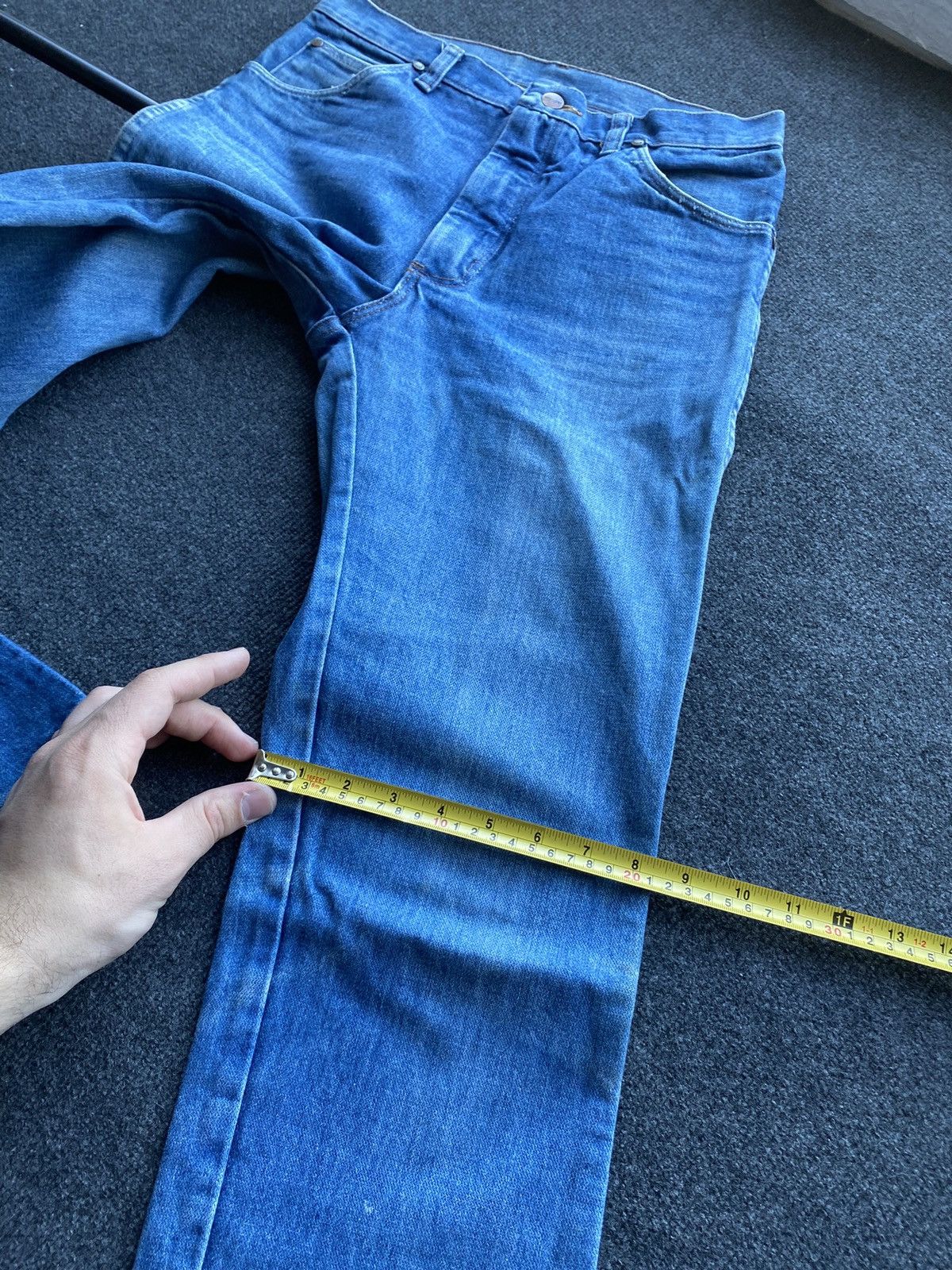 Wrangler 🔥Cowboy Western Vntg Wrangler Eclair Zip Jeans 31 rare Size US 31 - 14 Thumbnail
