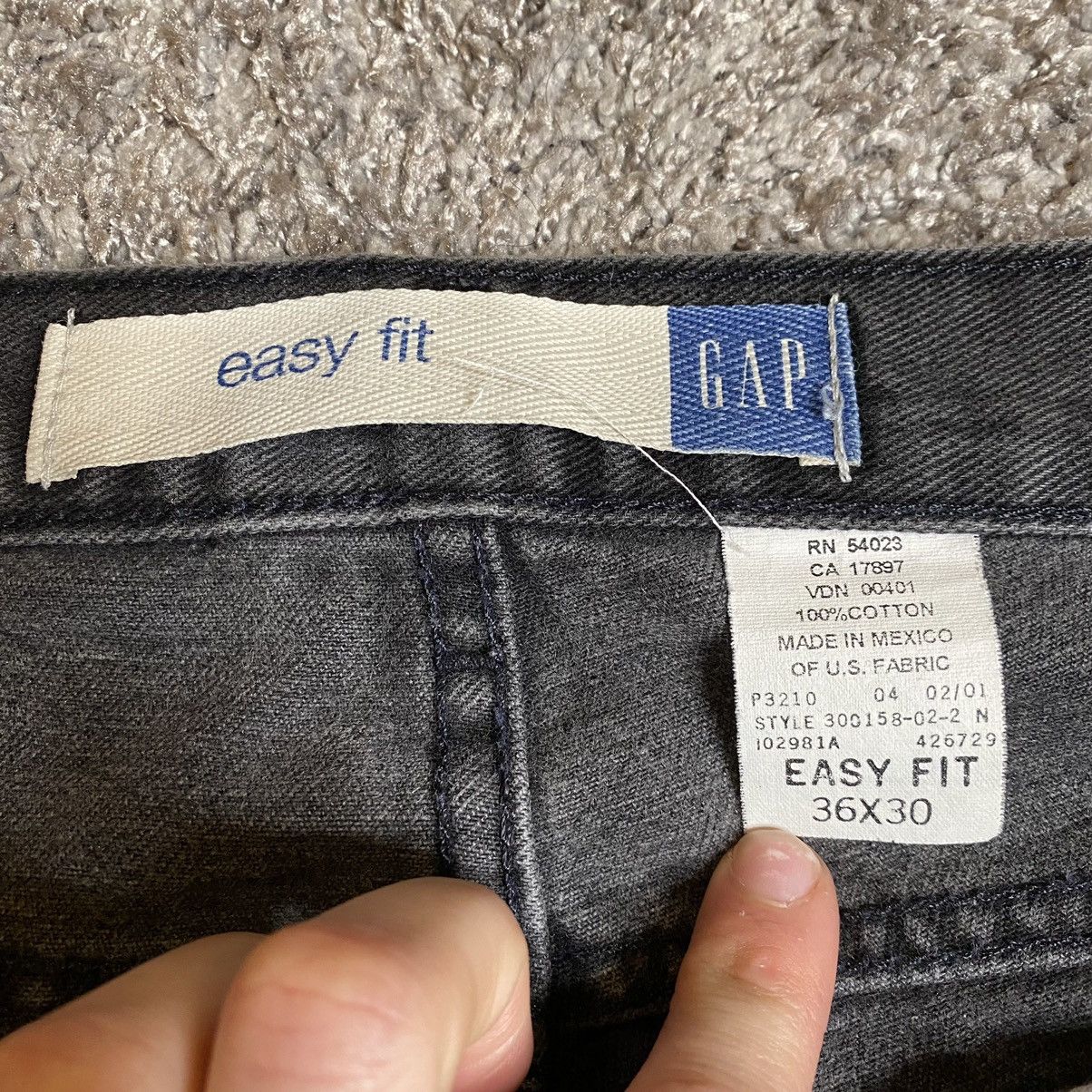 Gap Vintage GAP Denim Jeans 36x30 Easy Fit Black Dark Wash Size US 36 / EU 52 - 7 Thumbnail