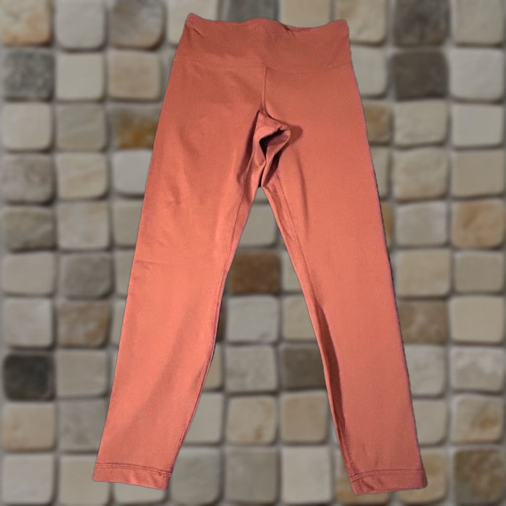 Vintage 90 Degree By Reflex Leggings Burnt Orange Women Medium Pockets Elastic Waist Yoga Pants Casual Workwear" Size 28" / US 6 / IT 42 - 1 Thumbnail