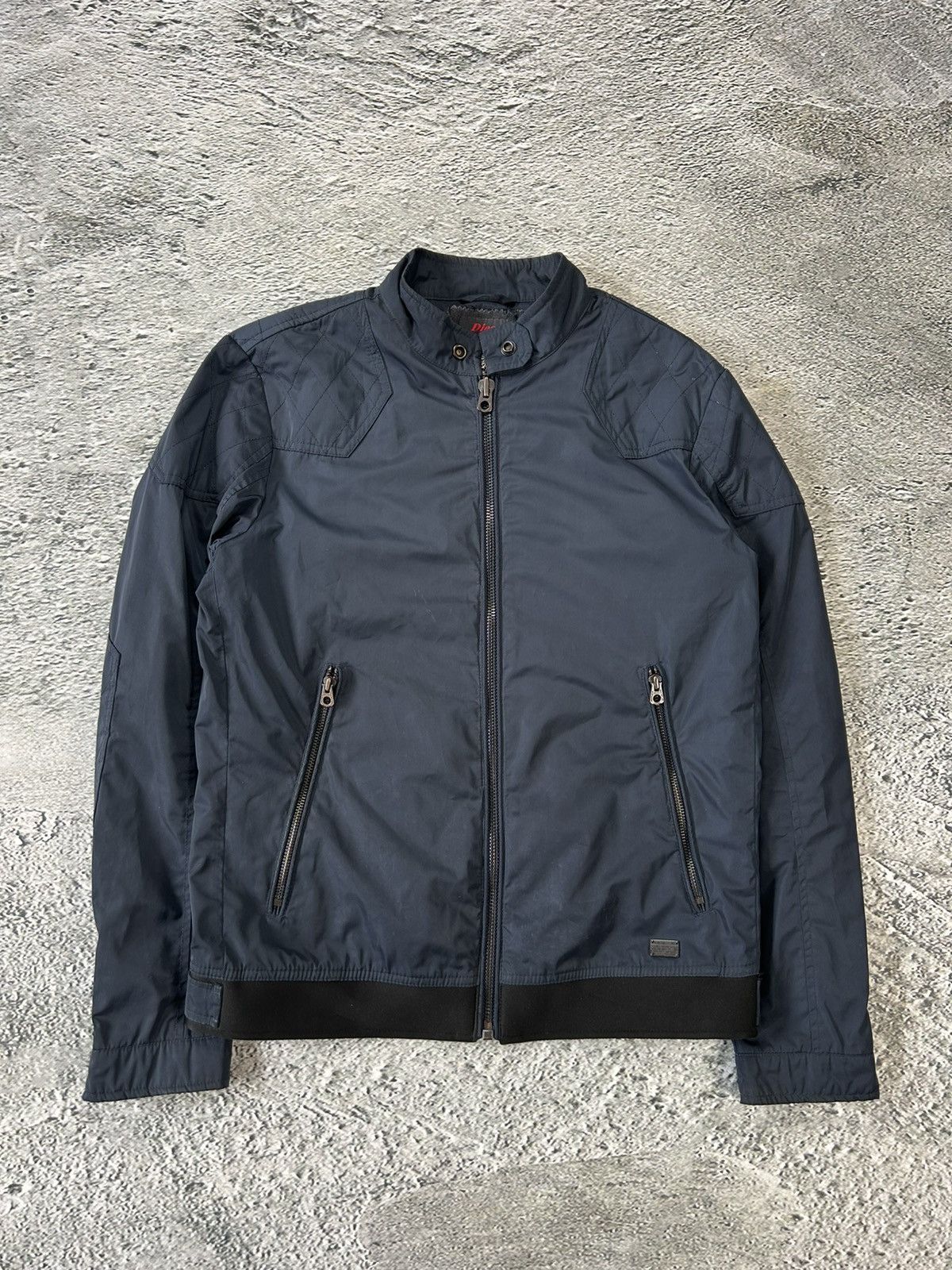 Diesel Diesel nylon jacket navy blue bomber vintage Y2K Size US M / EU 48-50 / 2 - 1 Thumbnail