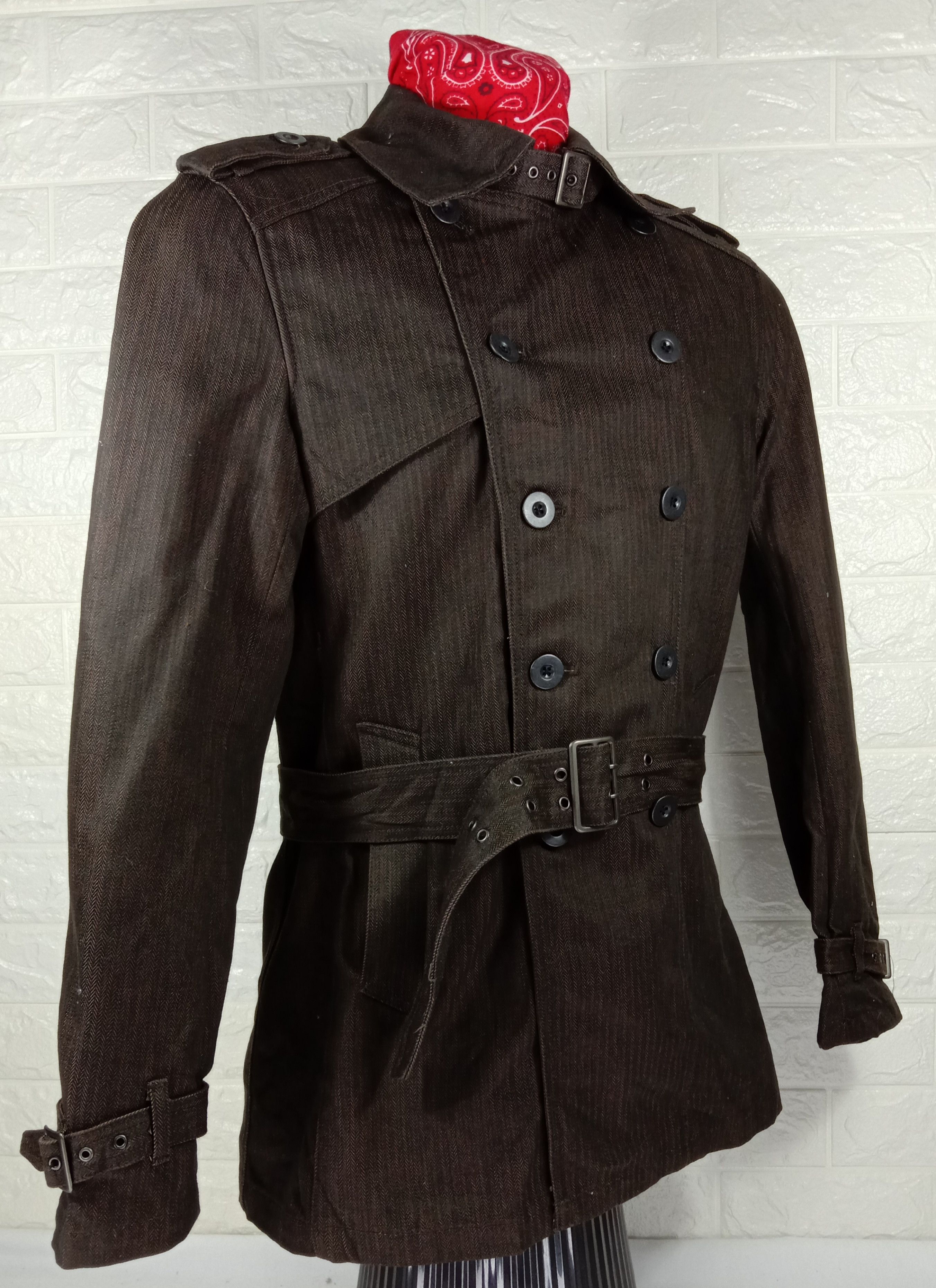Schlussel Vintage Schlussel Belt Denim Jacket Size US S / EU 44-46 / 1 - 2 Thumbnail