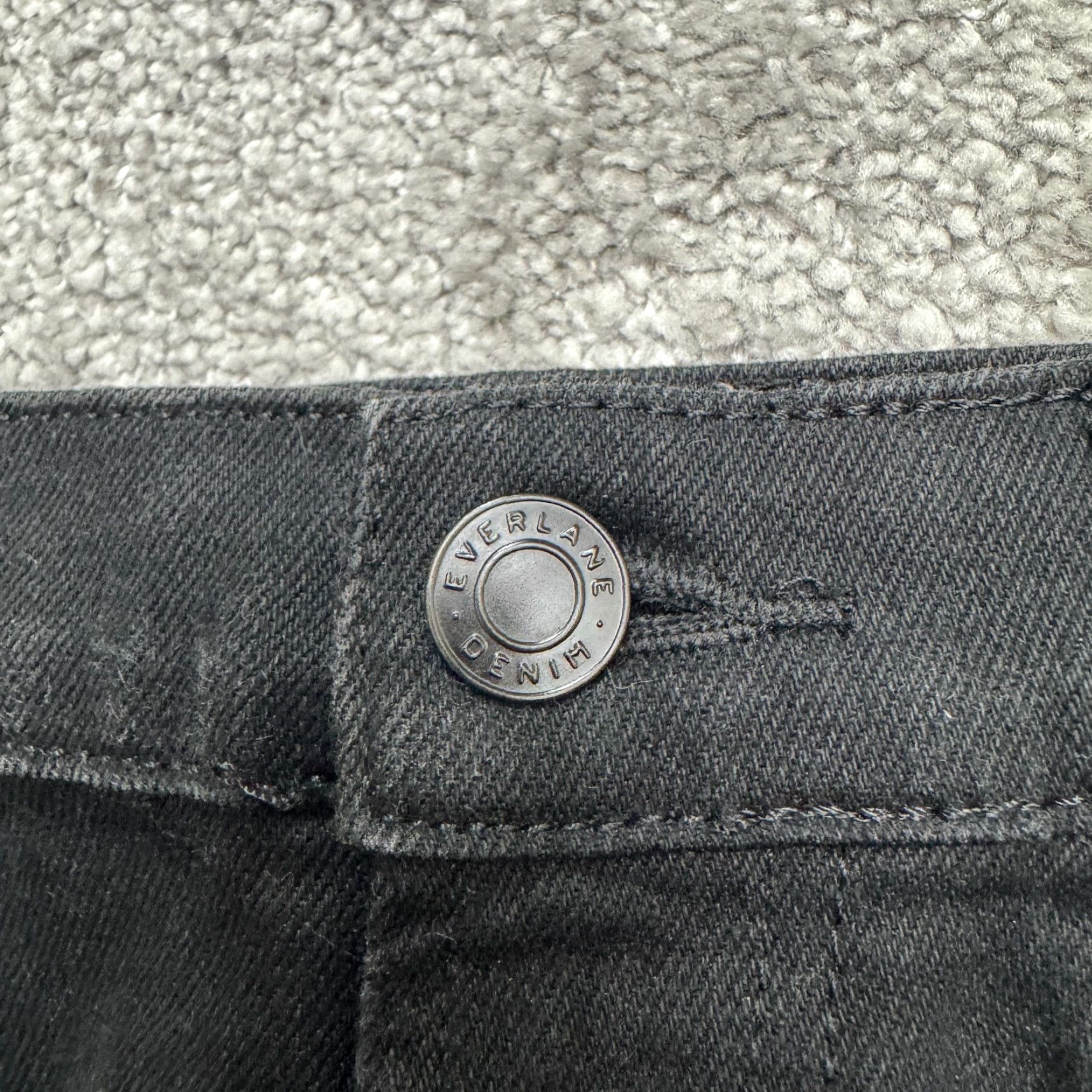 Everlane Everlane Jeans The High Rise Straight Leg Denim Mens 28 Regular Black Dark Wash 5-Pocket Stretch City Streetwear Mens Size 28" / US 6 / IT 42 - 4 Thumbnail