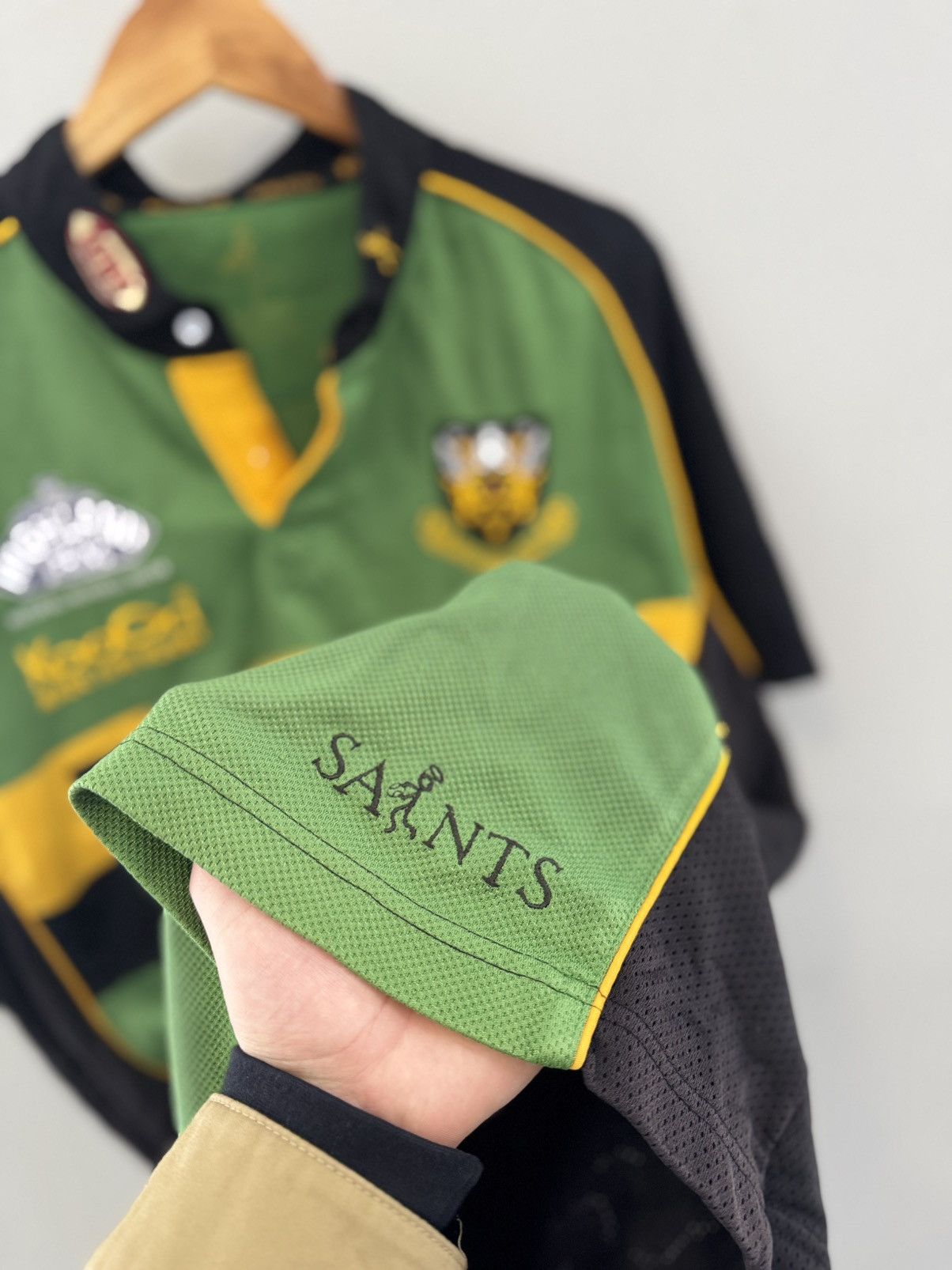 Vintage Northampton Saints Rugby Home Signed Shirt 2004/2005 - Kooga Size US L / EU 52-54 / 3 - 7 Thumbnail