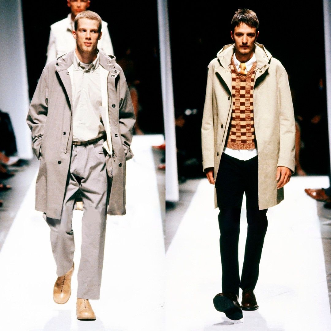 Burberry Roberto Menichetti SS00 Raw Edge Parka Size US L / EU 52-54 / 3 - 4 Thumbnail