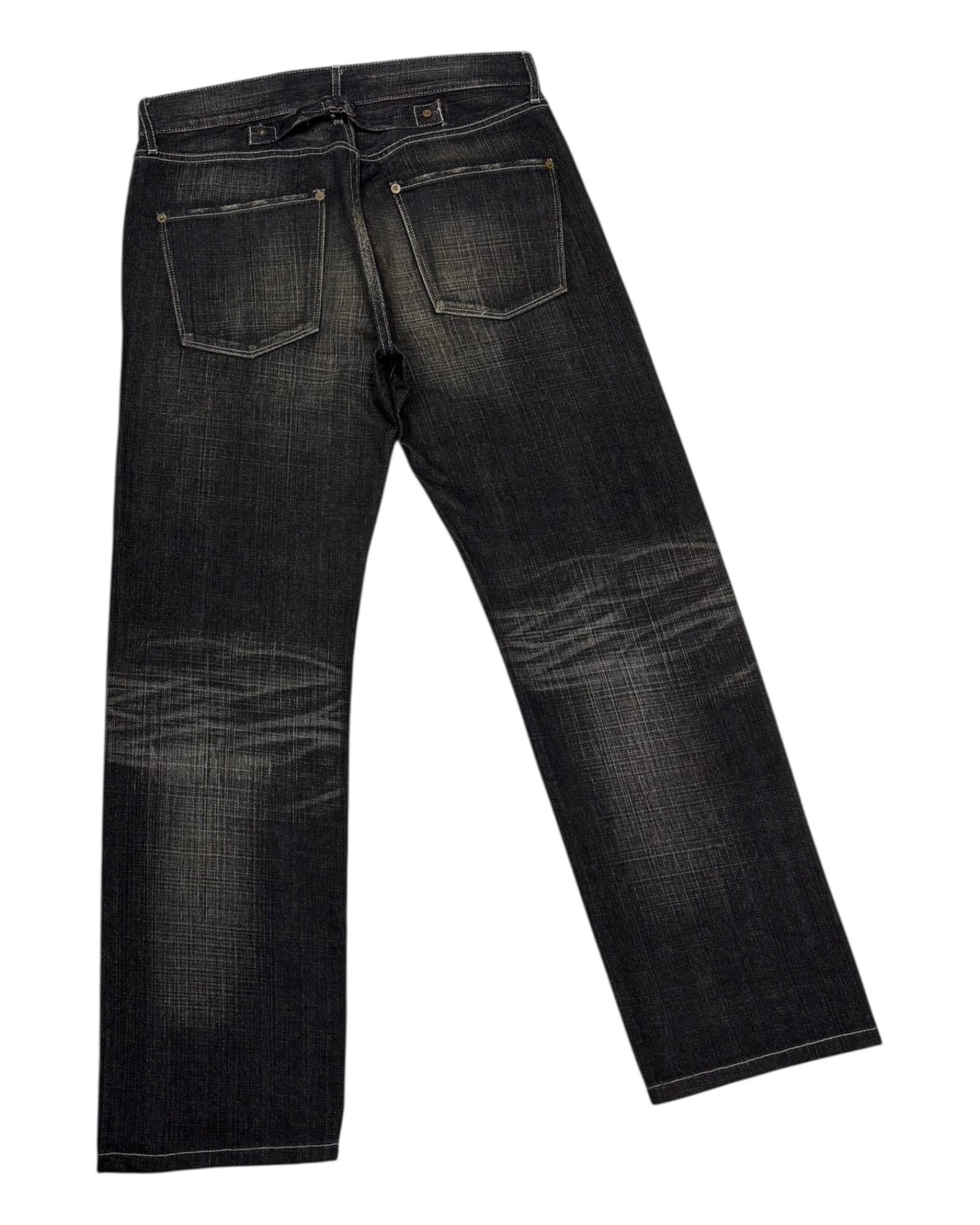 Undercover × Uniqlo Vintage Uniqlo Japan Black Undercover Style Baggy Denim Jean Size US 32 / EU 48 - 5 Thumbnail