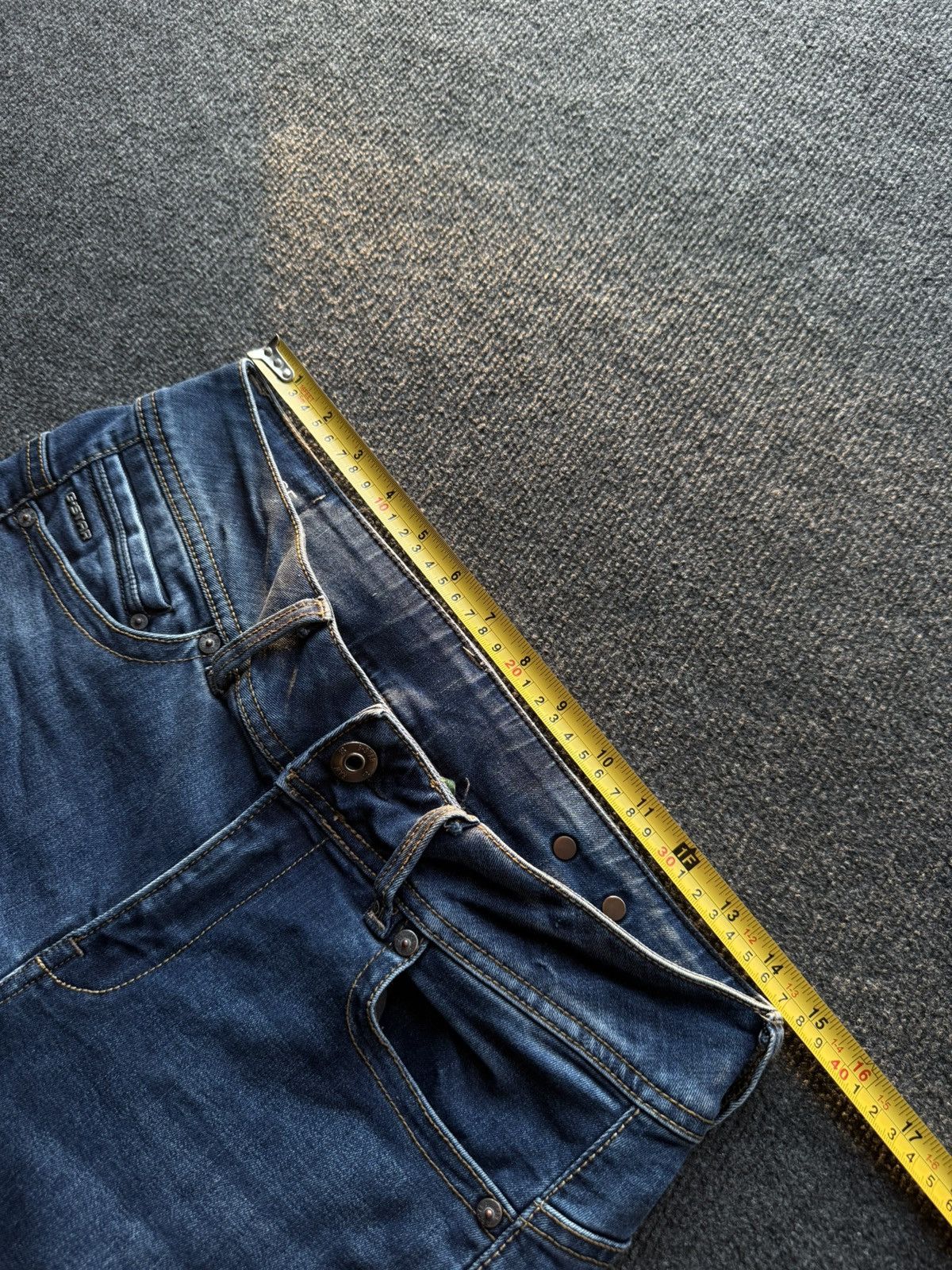G-Star 00s Y2K G-Star RAW Midge Straight Punk Rock Dark Wash Jeans Size 30" / US 8 / IT 44 - 19 Thumbnail