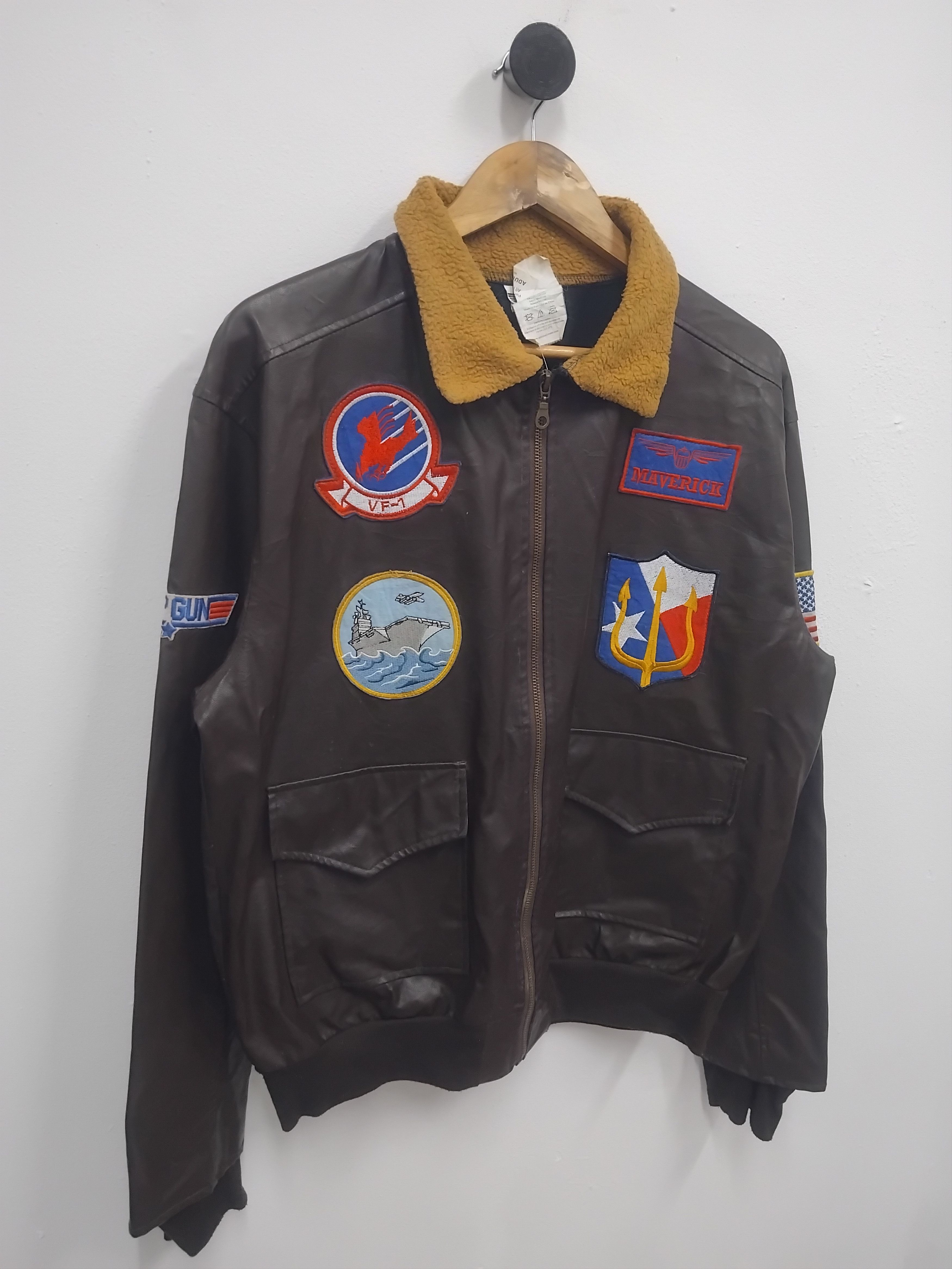 Japanese Brand 💥Top Gun paramount picture brown colour jacket Size US M / EU 48-50 / 2 - 4 Thumbnail