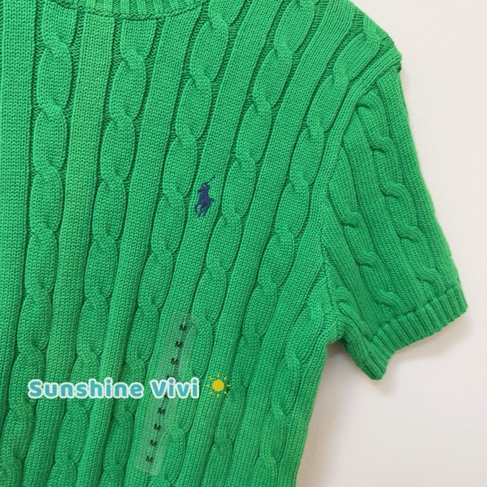 Polo Ralph Lauren NWT Polo Ralph Lauren Woman Cotton Sweater Green medium Size M / US 6-8 / IT 42-44 - 2 Thumbnail