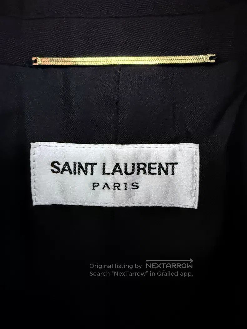 Saint Laurent Paris Saint Laurent Paris Satin Smoking Suit Jacket i Size XS / US 0-2 / IT 36-38 - 3 Thumbnail