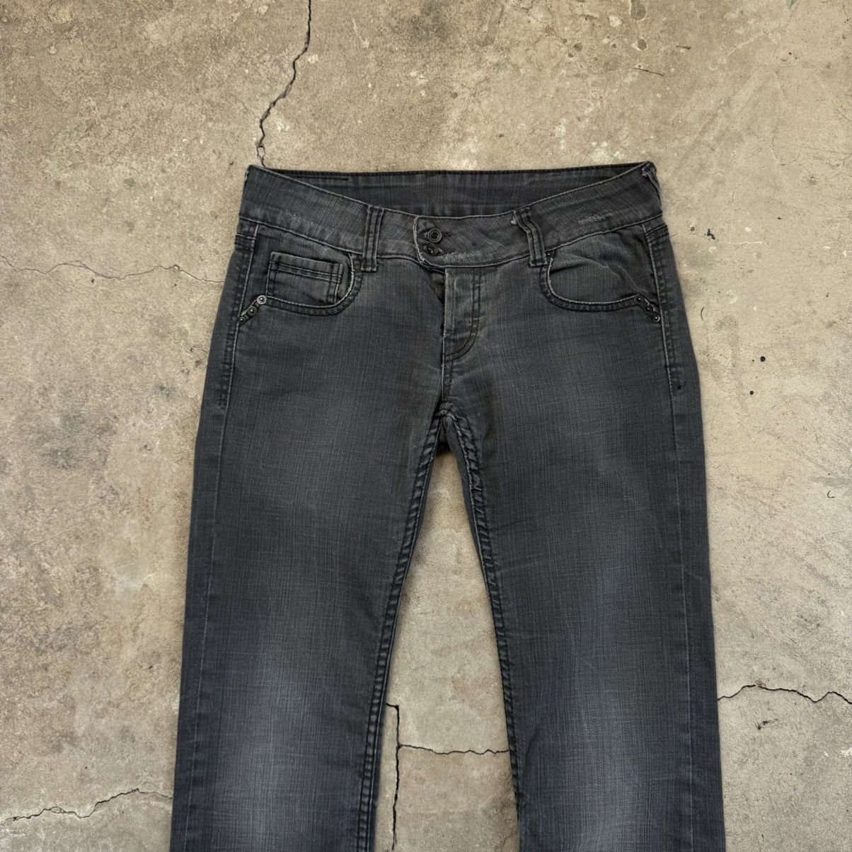 Seditionaries Kenza Low Rise Bootcut Grey Punk Jeans Size 30" / US 8 / IT 44 - 4 Thumbnail