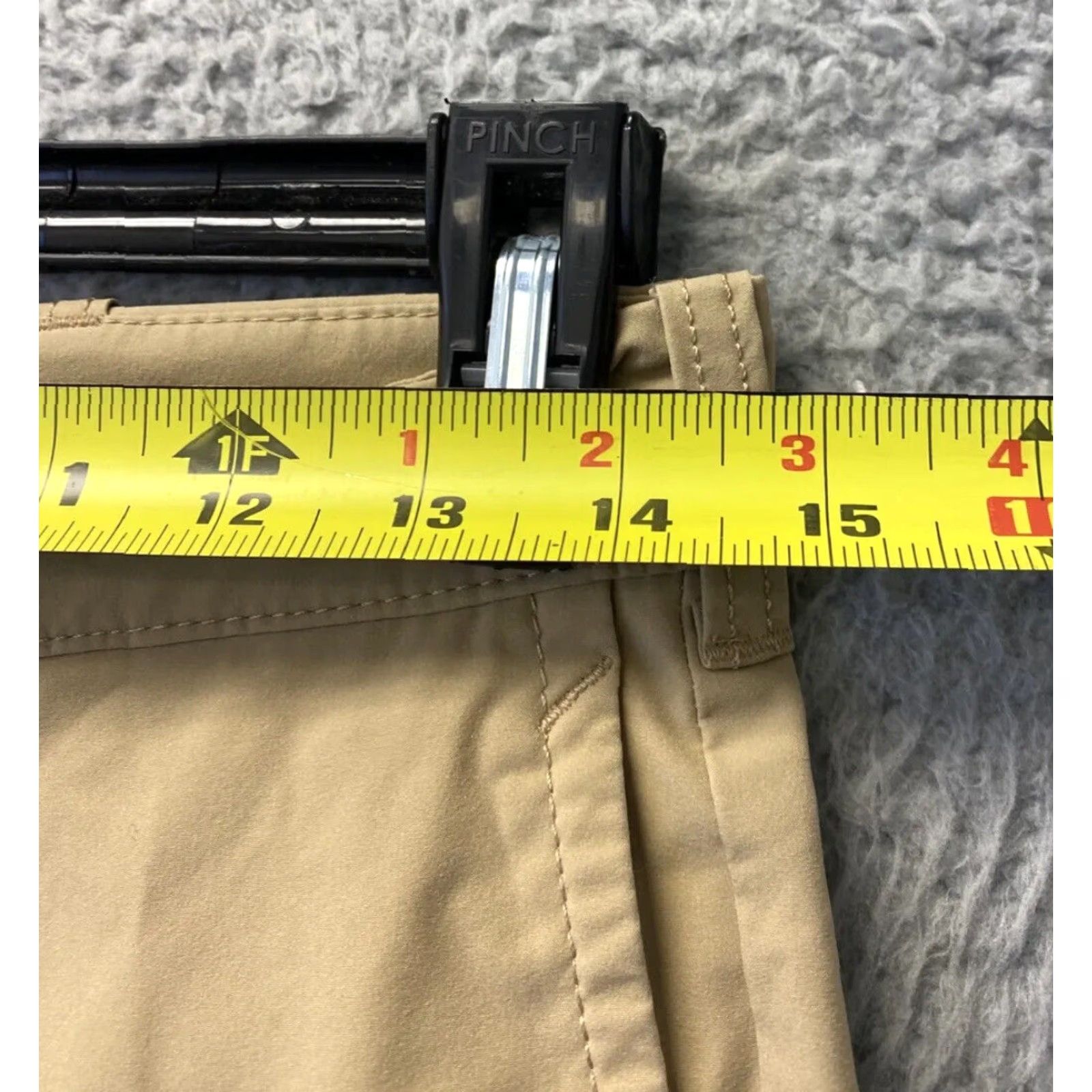 J.Crew J.CREW Shorts Mens 29 Beige Flat Front Chino Polyester 11" Inseam Light / 99-48 Regular Chino Preppy Stretch Casual Casual Wear Men Size US 29 - 2 Thumbnail