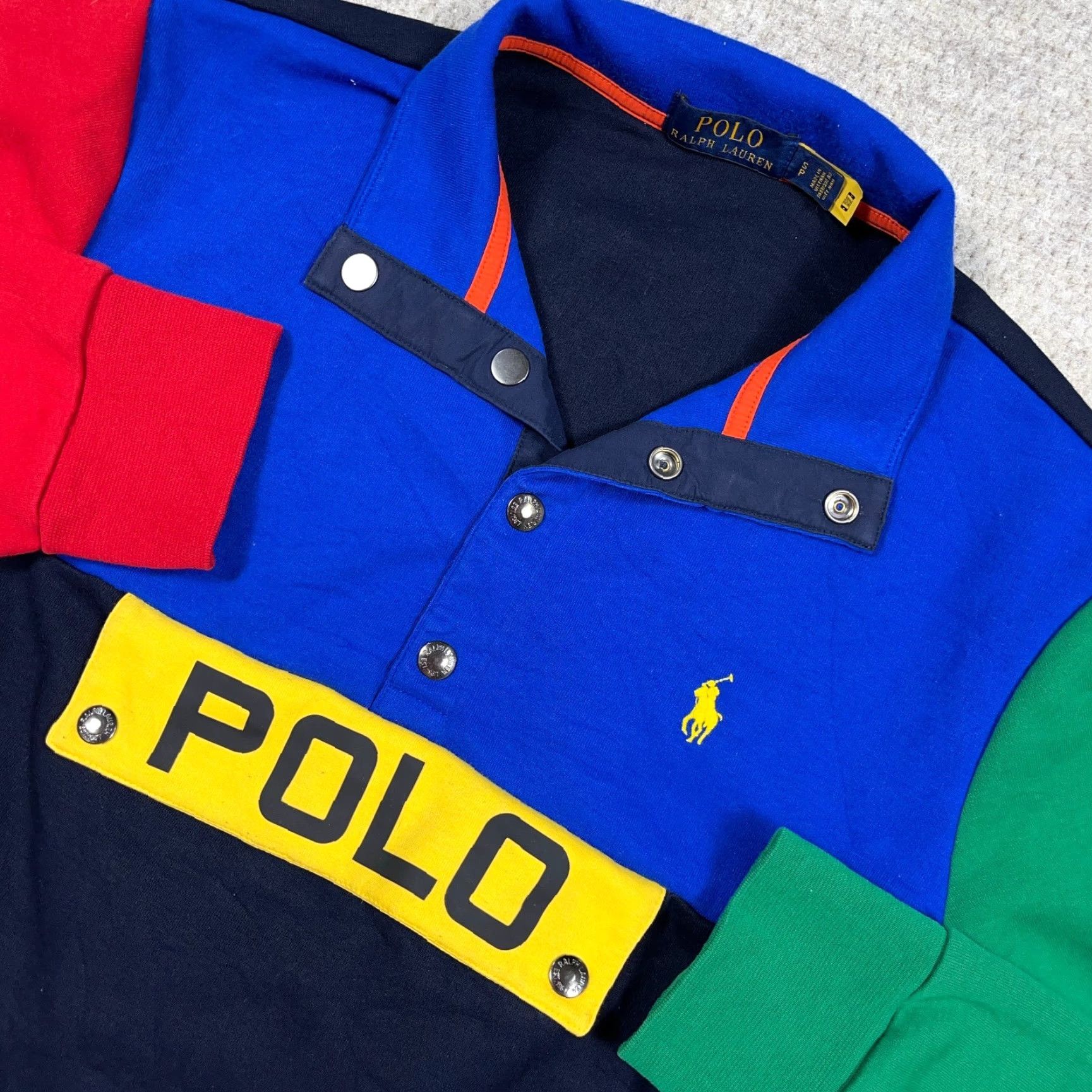 Polo Ralph Lauren Polo Ralph Lauren Sweater Men Small Pullover Mock Neck Colorblock Solid Logo Knit's Fade-None Embroidered Zipper Casual Size US S / EU 44-46 / 1 - 3 Thumbnail