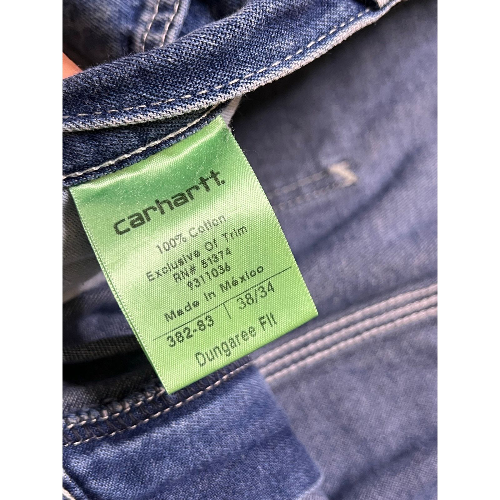 Carhartt Vintage Carhartt Jeans Mens 38x34 Carpenter Dungaree Distres Size US 38 / EU 54 - 3 Thumbnail