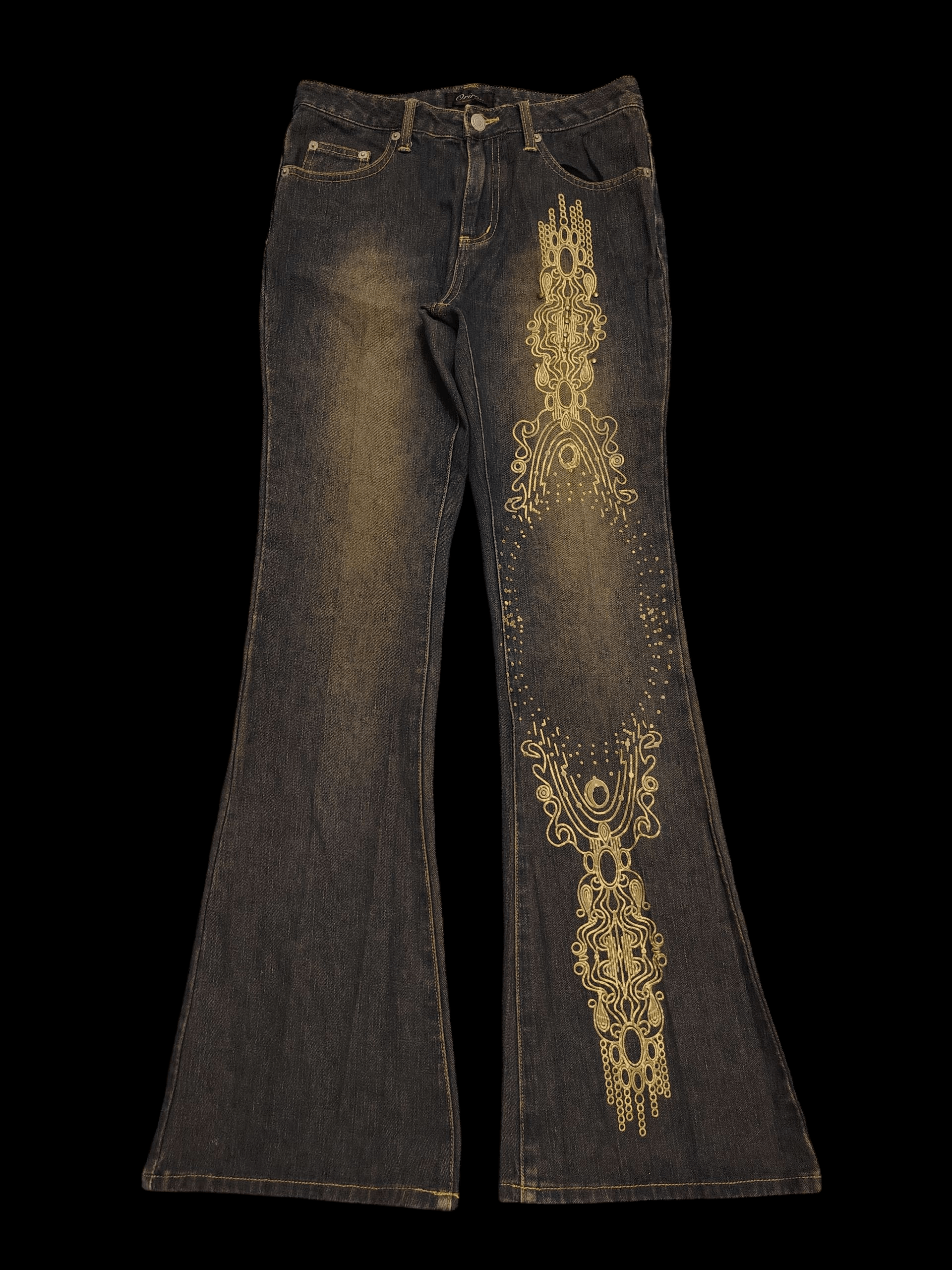 Le Grande Bleu (L.G.B.) 💥Rare design💥 Oririn Japan Bootcut Flared Jeans Size 26" / US 2 / IT 38 - 1 Thumbnail
