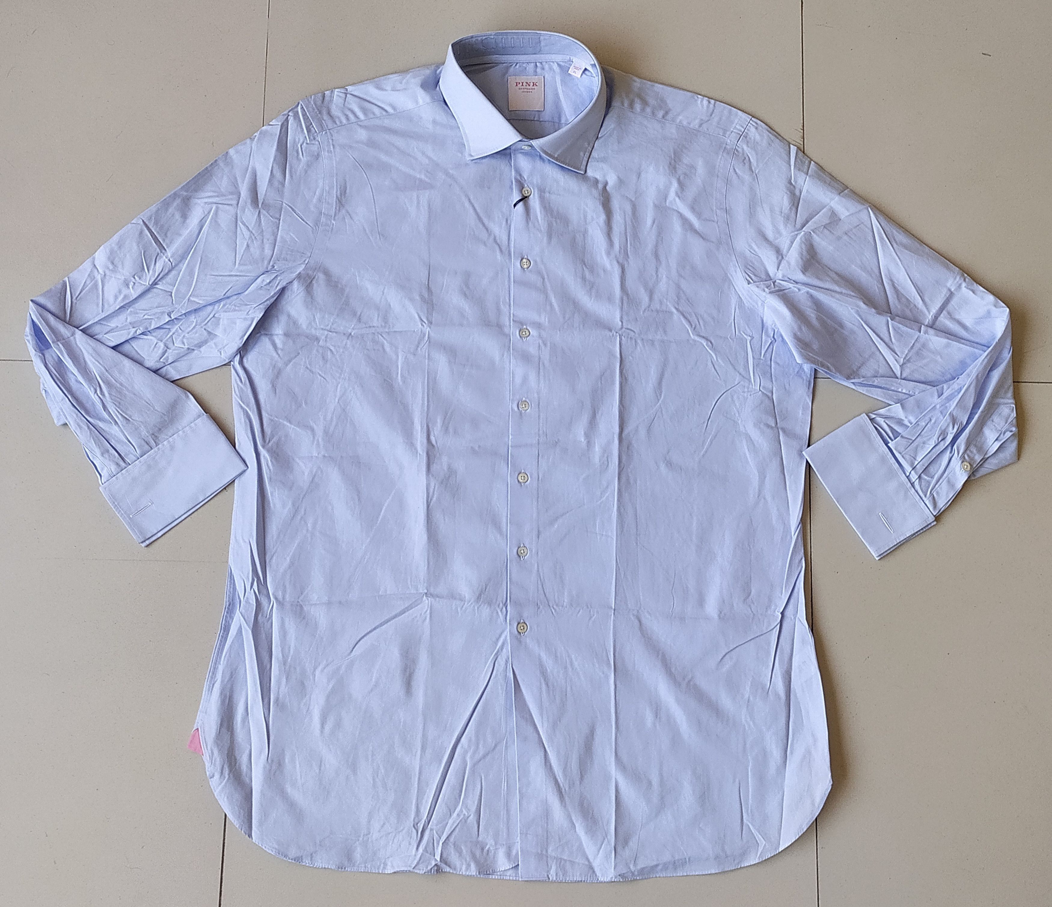 Thomas Pink Thomas Pink Formal Solid Cotton Shirt Free Shipping T/57 Size US XL / EU 56 / 4 - 2 Thumbnail