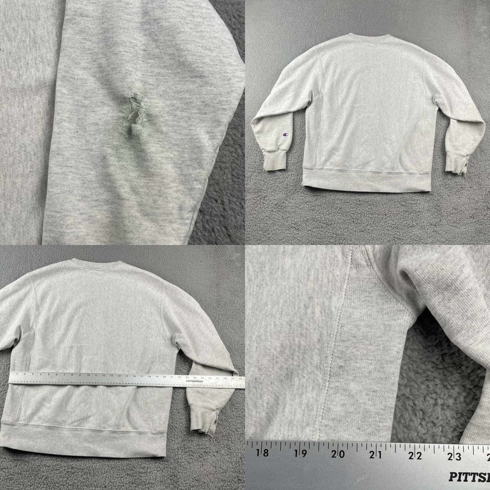Champion VINTAGE Champion Whute Reverse Weave MIT University Hoodie Mens Large Size US L / EU 52-54 / 3 - 10 Thumbnail