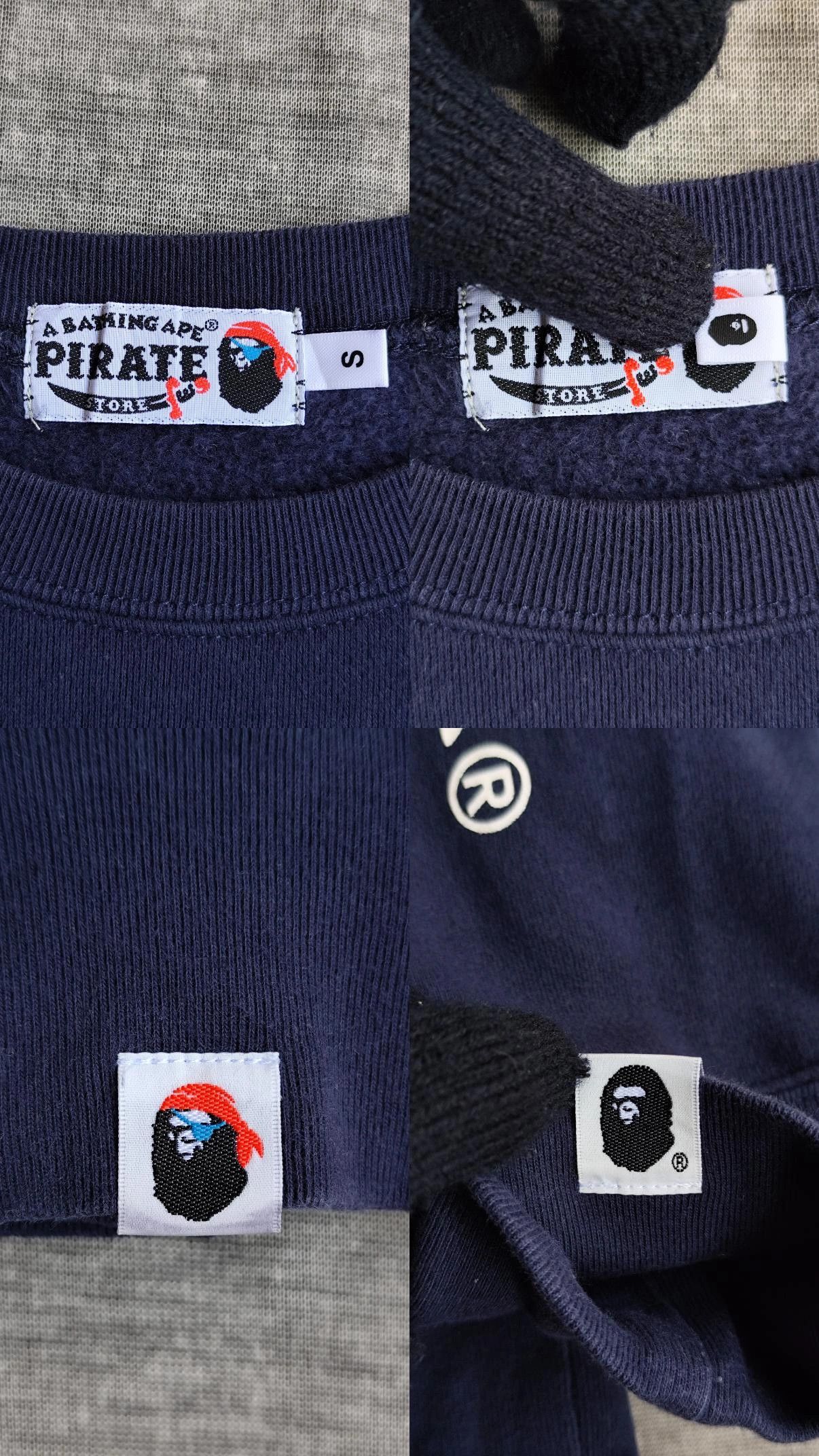 Bape A Bathing Ape Pirate Store Crewneck Sweatshirt Size US S / EU 44-46 / 1 - 5 Thumbnail