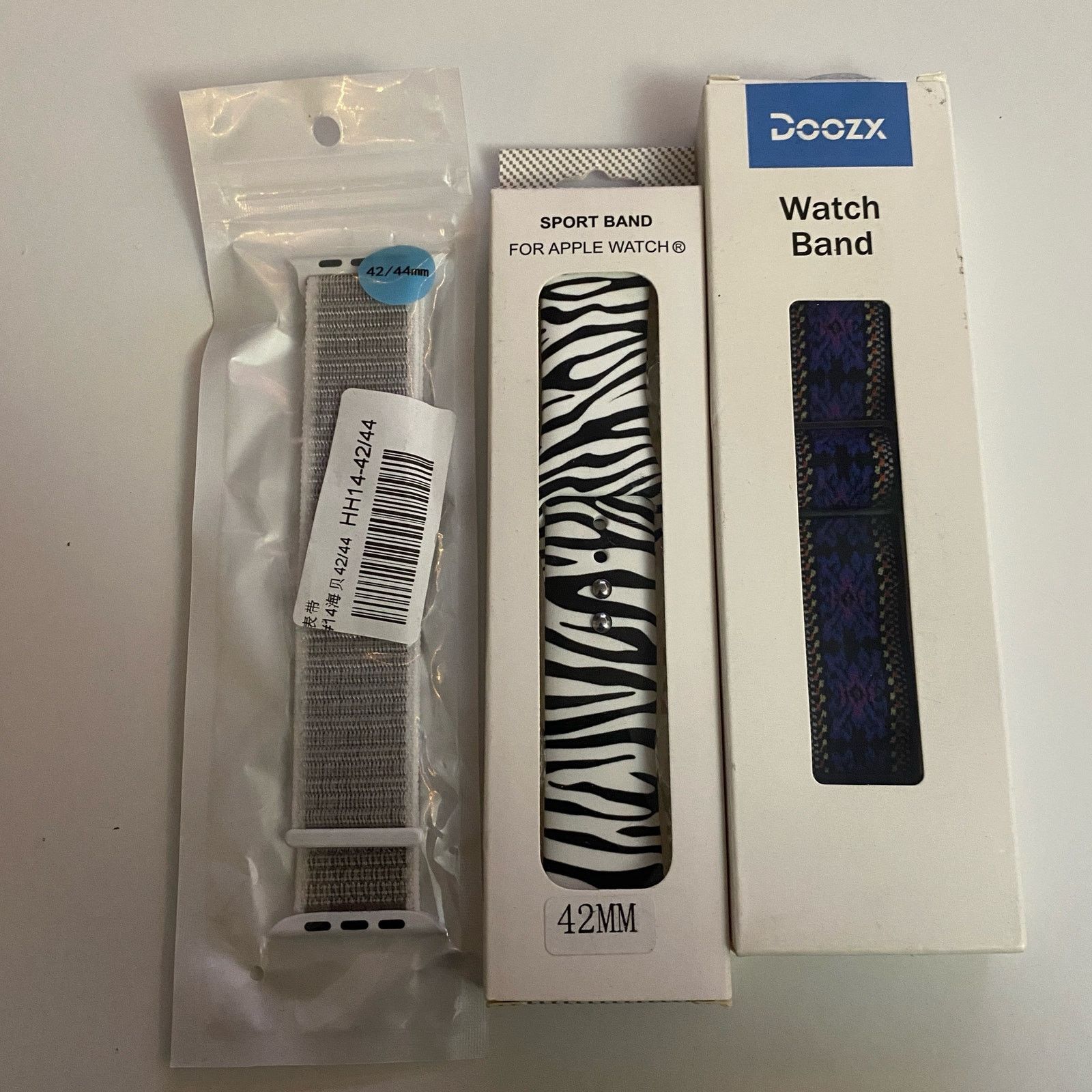 Other Bundle of 3 Apple Watch Bands cloth silicone nylon lot 160 Size ONE SIZE - 1 Thumbnail