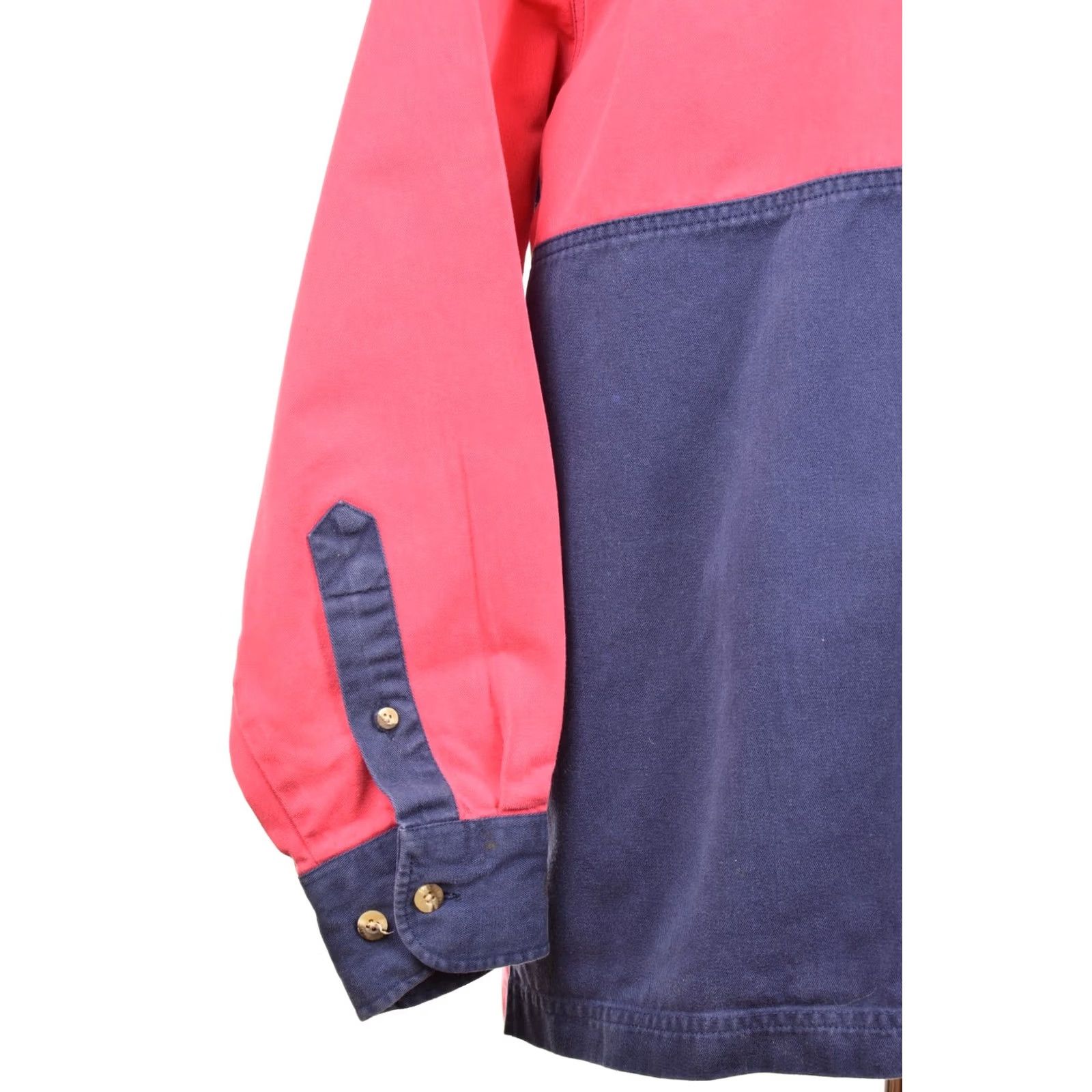 Pinko Chatham Deck Shirt M Adults Blue Colorblock Rugby Jersey Button-Up Long Sleeve Size US M / EU 48-50 / 2 - 3 Thumbnail