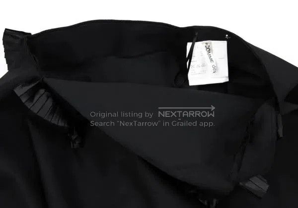 Comme des Garcons Comme Des Garcons size S Black Retro 3D Lace Hem Skirt Size 22" - 5 Thumbnail