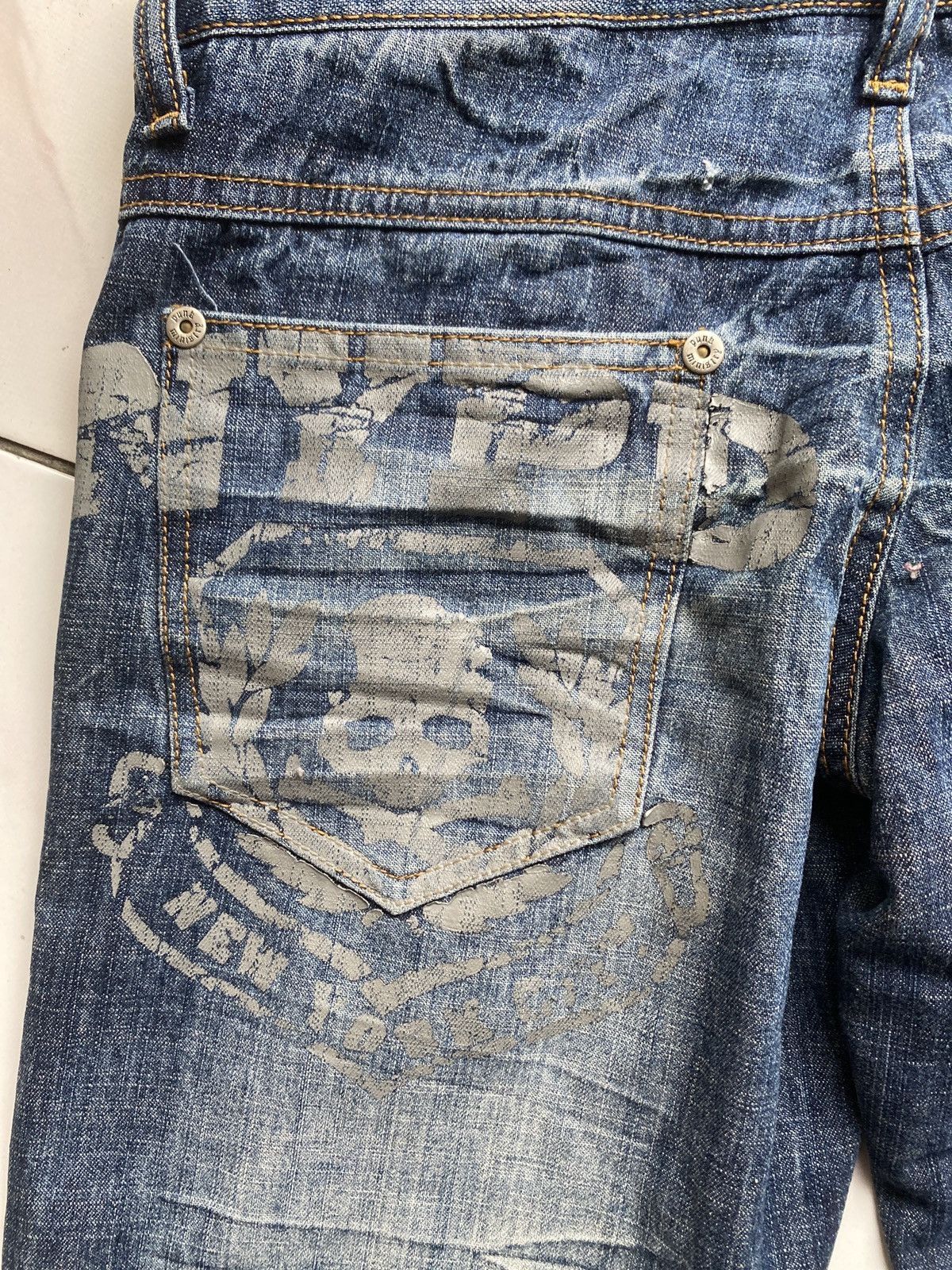 Japanese Brand × Seditionaries VINTAGE PUNK MINISTRY JAPAN BONDAGE DOUBLE WAIST JEANS RARE Size US 29 - 9 Thumbnail