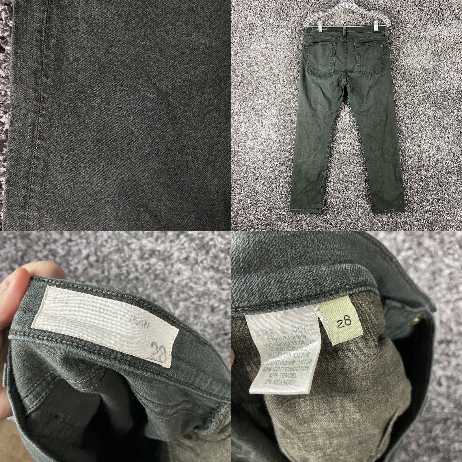 Rag & Bone VINTAGE Rag & Bone The Dre Skinny Jeans Women’s 28 Green Skinny Pants Women's Size 28 Size 28" / US 6 / IT 42 - 8 Thumbnail