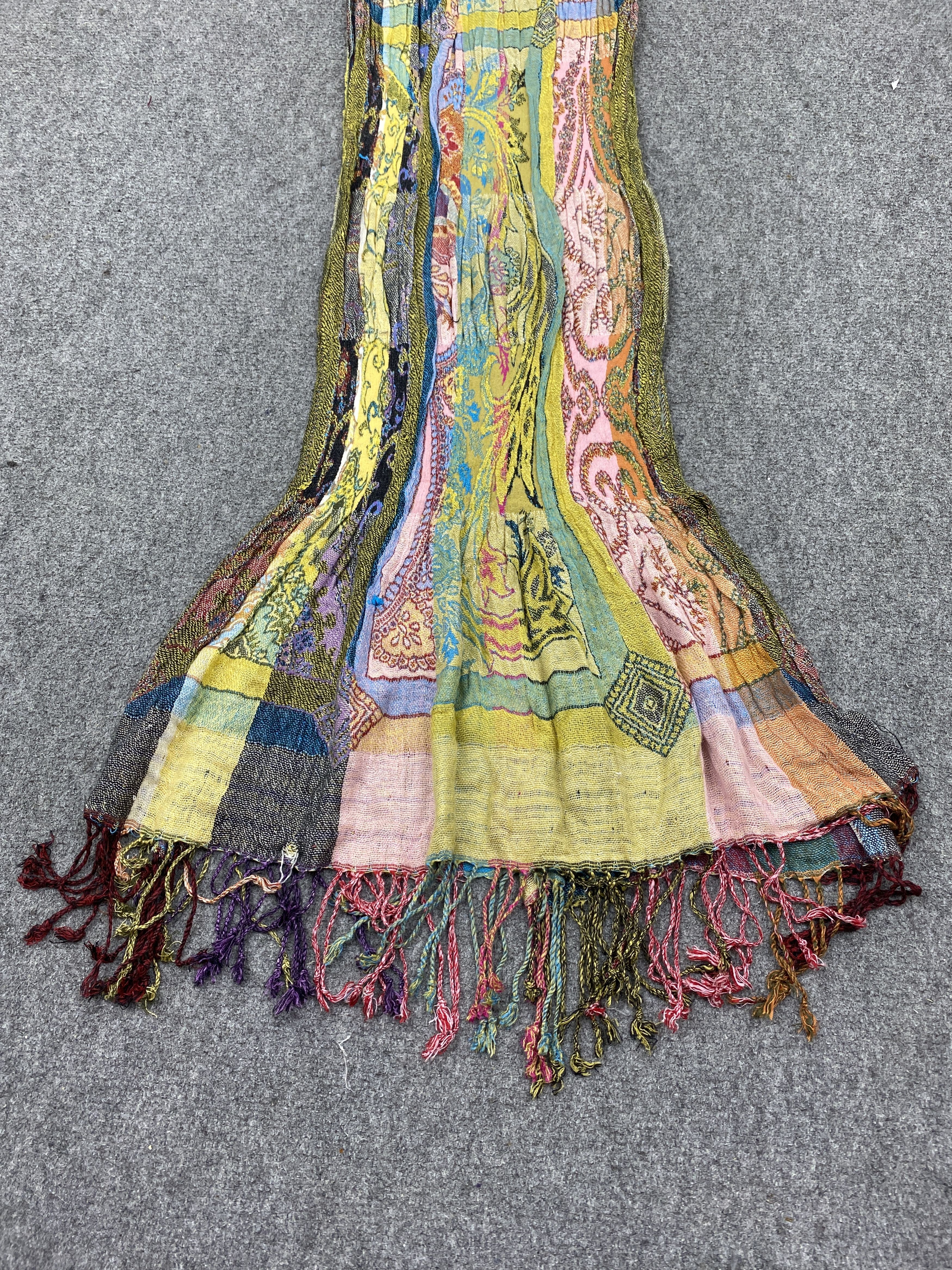 Japanese Brand Tolani Multicolour Scarf / Muffler / Neckwear SC0350 Size ONE SIZE - 5 Thumbnail