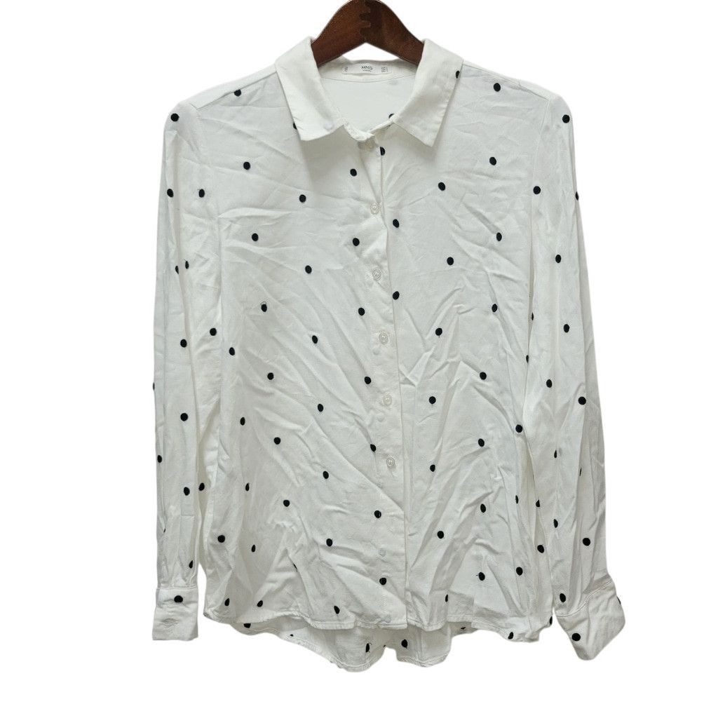 Other MNG Casual Women Long-Sleeves Polka-dot Rayon Blouse Size 8 Size M / US 6-8 / IT 42-44 - 2 Thumbnail