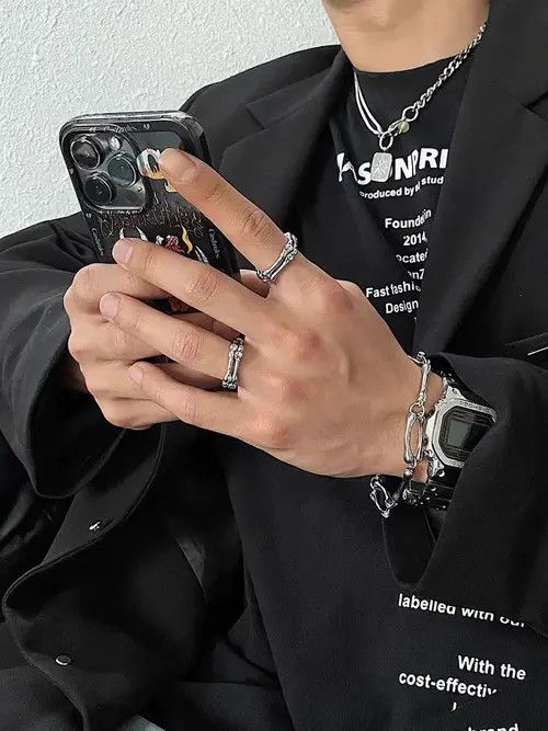 Jewelry Skeleton Bone Ring Size ONE SIZE - 8 Thumbnail