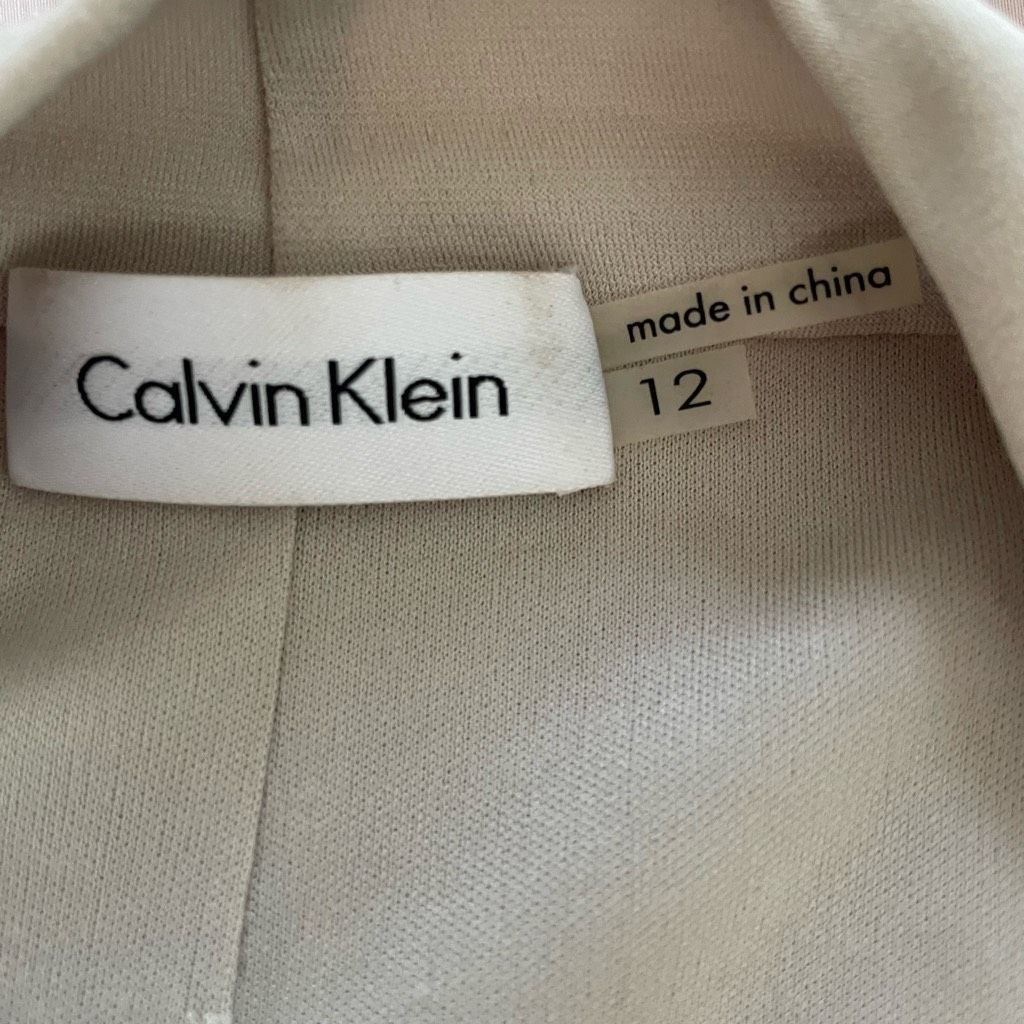 Calvin Klein Calvin Klein Beige Cowl Neck Dress Champaign Sequin 12 Size XL / US 12-14 / IT 48-50 - 7 Thumbnail
