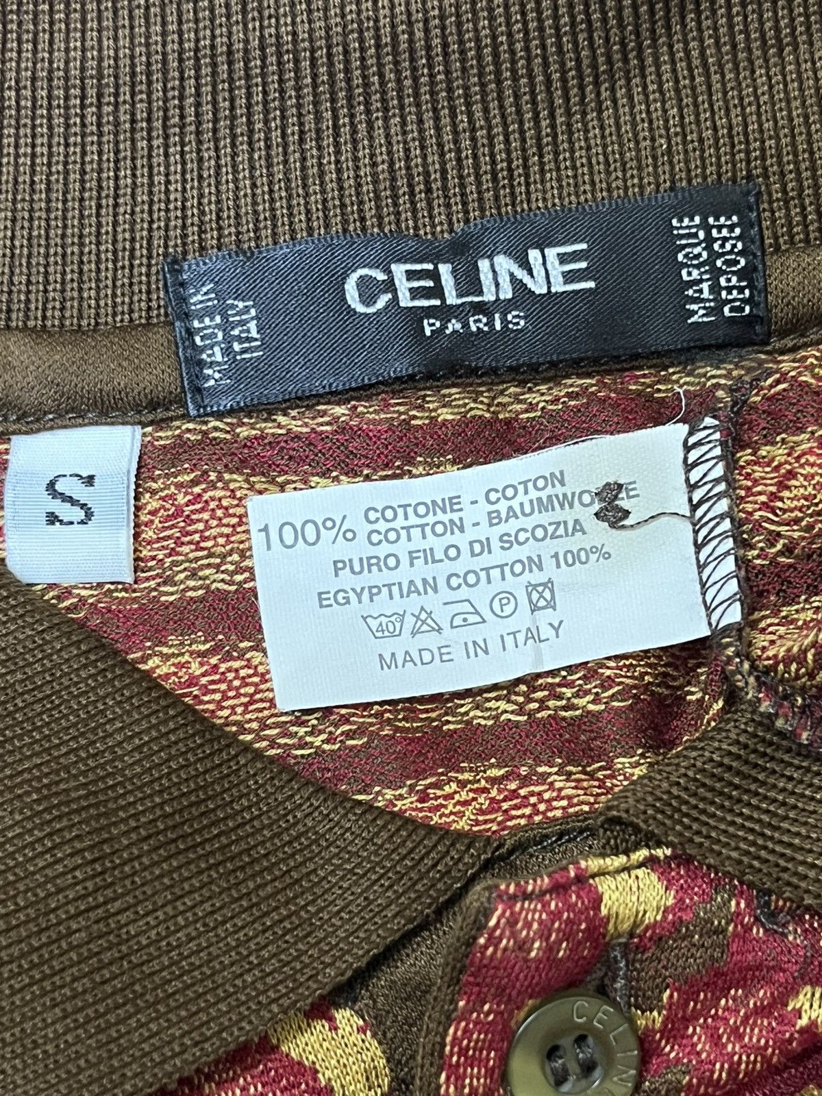 Celine NICE🔥VINTAGE CELINE PARIS POLO SHIRT Size US S / EU 44-46 / 1 - 14 Thumbnail